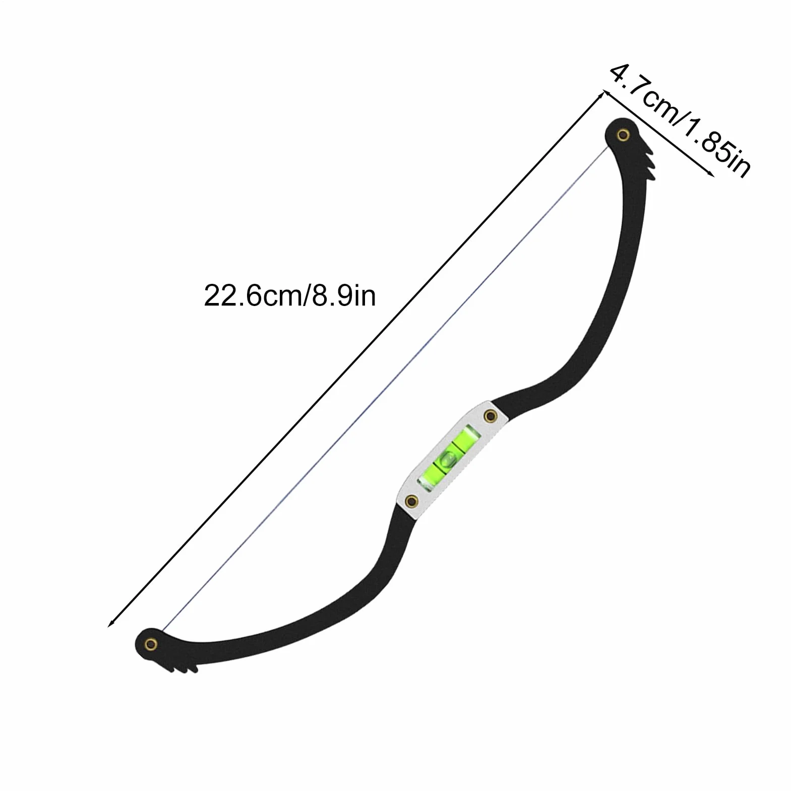 Eyebrow Balance Ruler Precision Shaping Tool Metal Brow Mapping Stencil 22.6x4.7cm