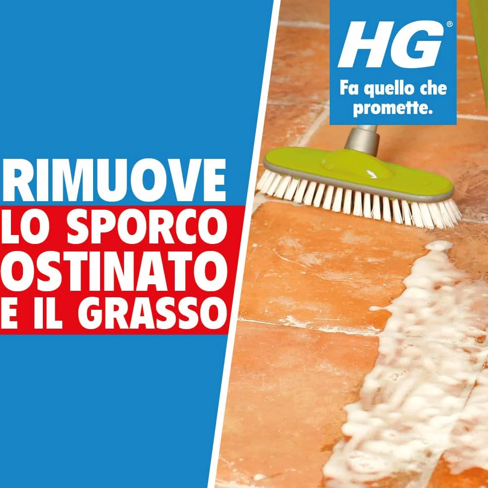 HG Pulitore Forte n. 87 Detergente Concentrato per Rimuovere Grasso 1 Litro