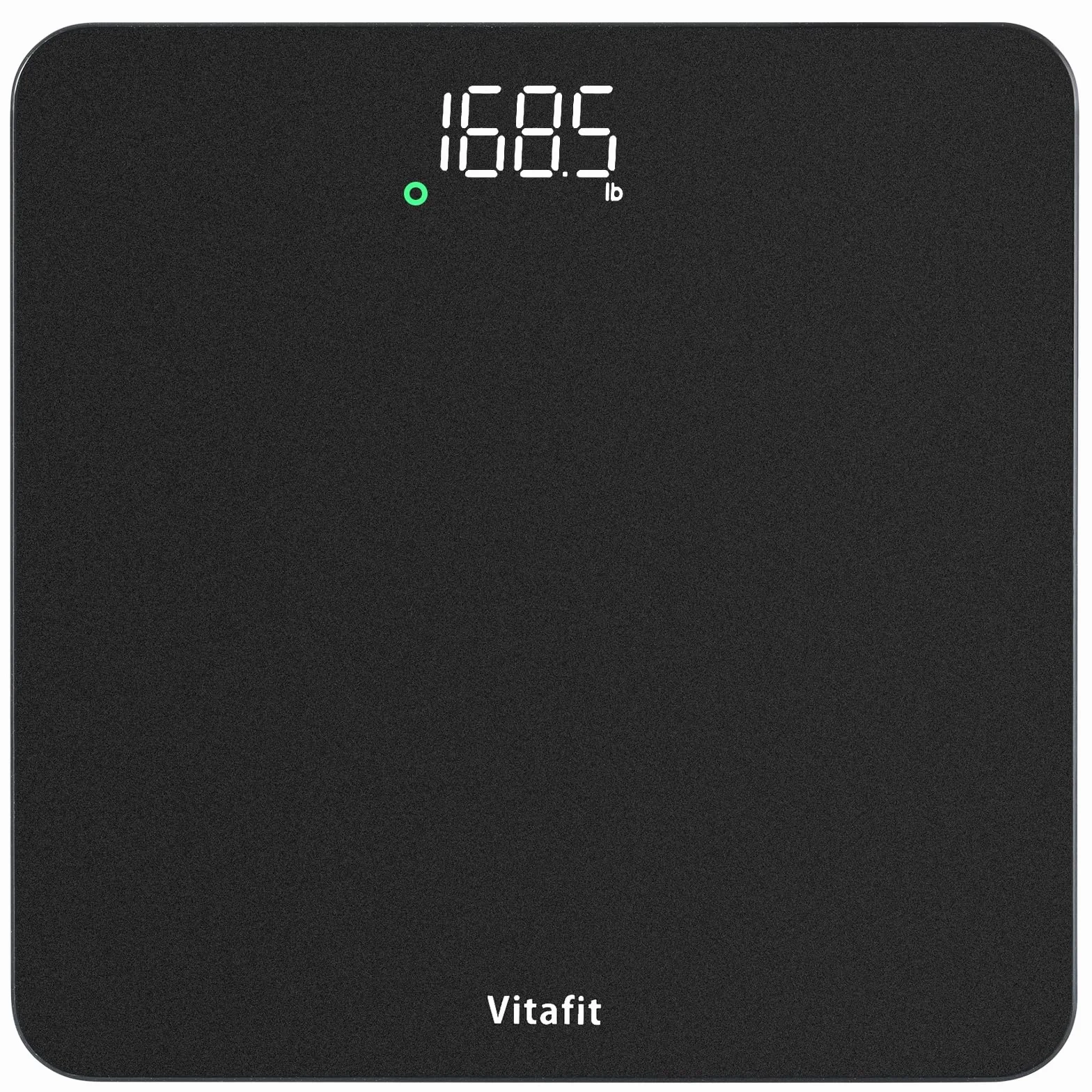 Vitafit Bilancia Pesapersone, Alta Precisione 0,05kg dalla Nostra Bilancia Fabbrica Professionale Dal 2001, Pesa Persone Digitale LED e Step-On, 3*AAA Batterie Incluse, 182kg, Spray Argento Nero