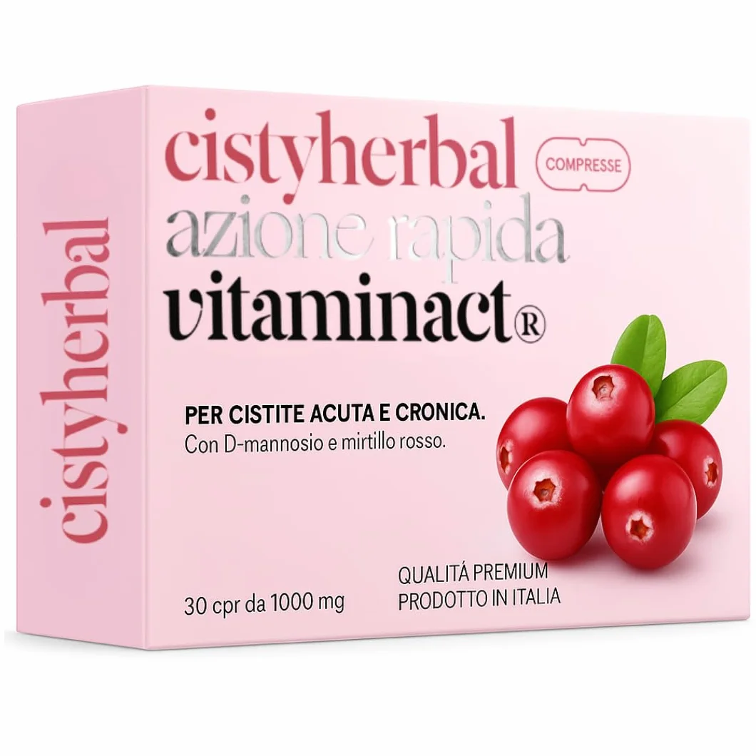 Integratore per Cistite Acuta, Candida e Infezioni delle Vie Urinarie con D mannosio Puro e Mirtillo Rosso