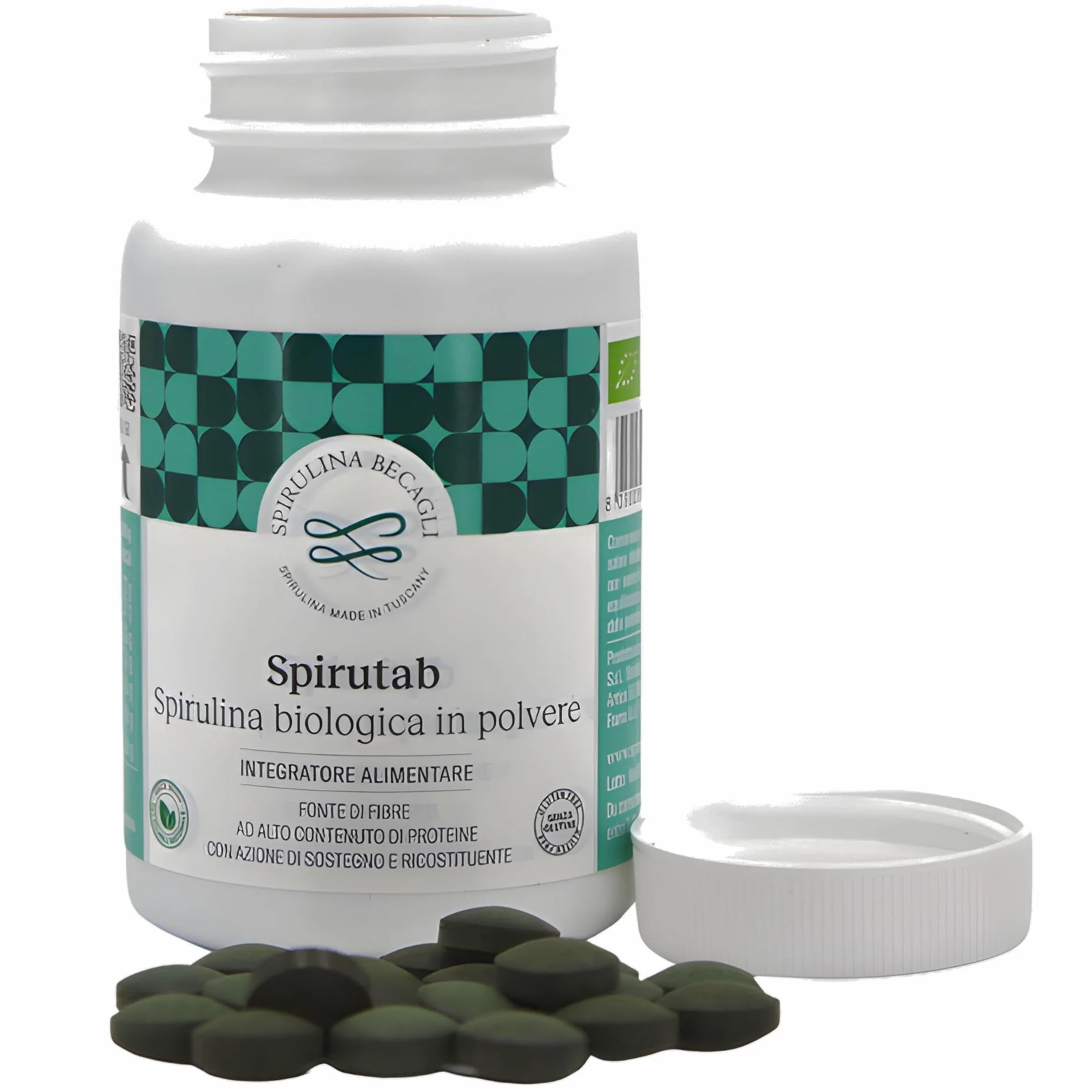 Spirulina Becagli Spirutab Compresse Integratore Alga Spirulina Made in Italy 180 Compresse
