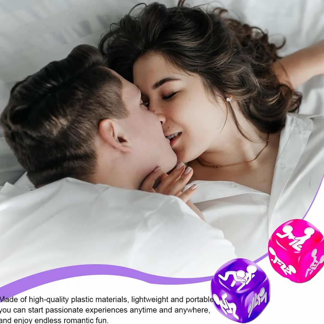 WeddHuis Set di 2 Dadi Erotici Gioco di Coppia con Posizioni Sessuali Libro di Istruzioni per Coppie Gioco Divertente per Camera da Letto Regalo per Adulti e Amanti del Sesso