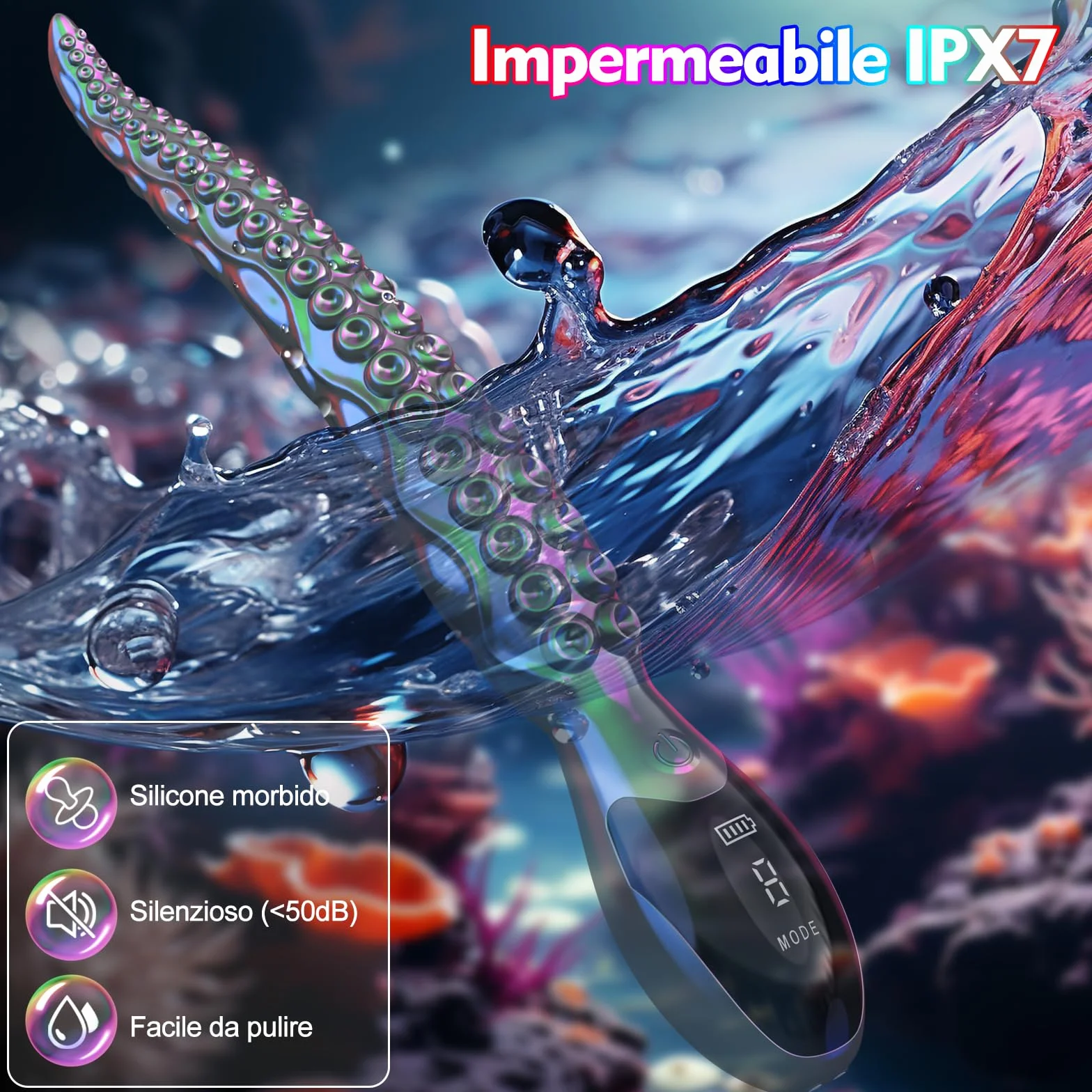 Sex Toys Vibratoreper Donna Dildo Vibratore - Vibratoreper Donna Punto G Squirting con 9 Vibrazioni &Display a LED,Vibratore per Donna per Stimolatore Anale & Punto G,Dildo Plug Anale da Uomo Prostata