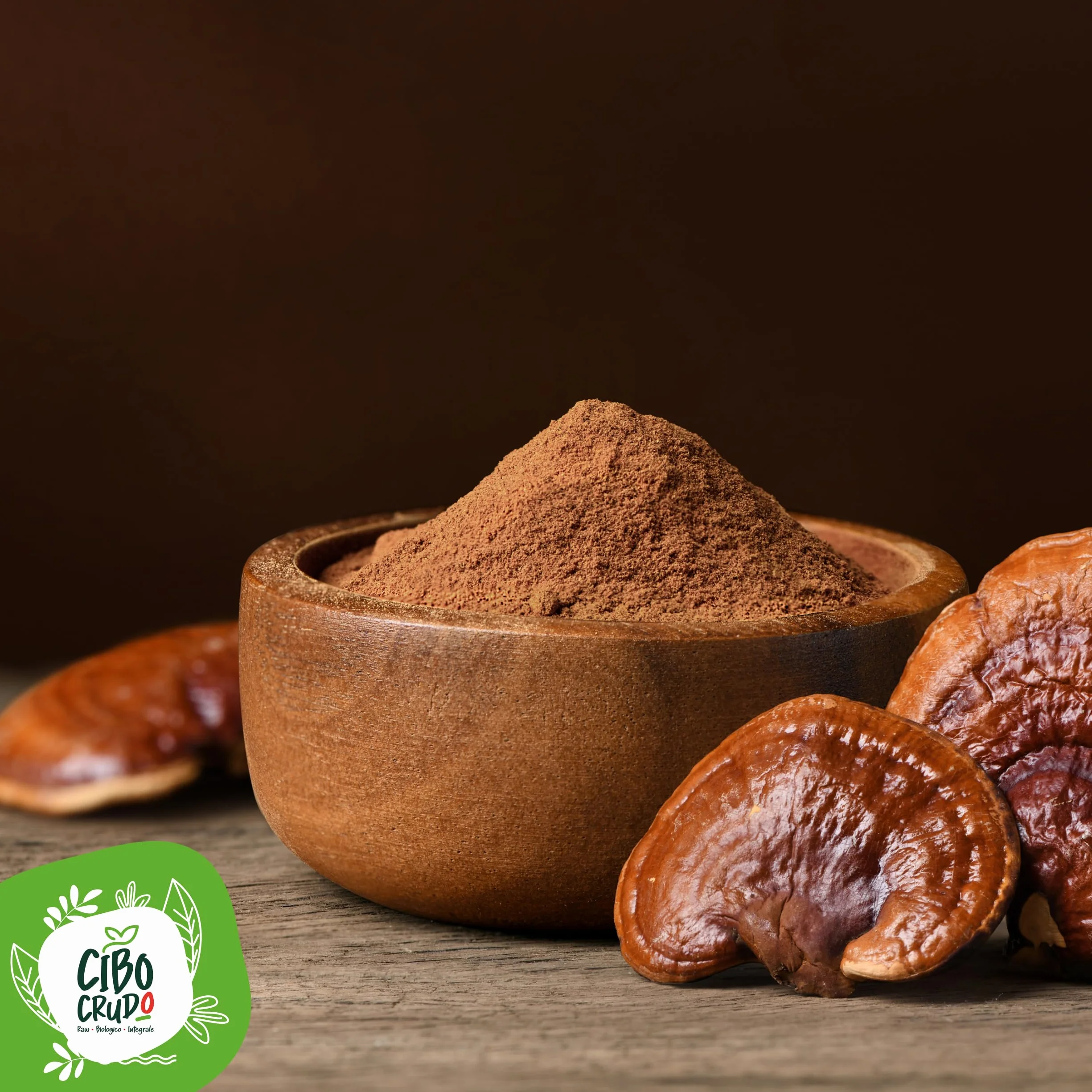 Reishi Ganoderma Lucidum Puro e Bio in Polvere - 300g. Fungo Reishi Biologico Essiccato al Sole e Macinato a Basse Temperature. Funghi medicinali Fonte di Antiossidanti, Fungo Cinese Reishi