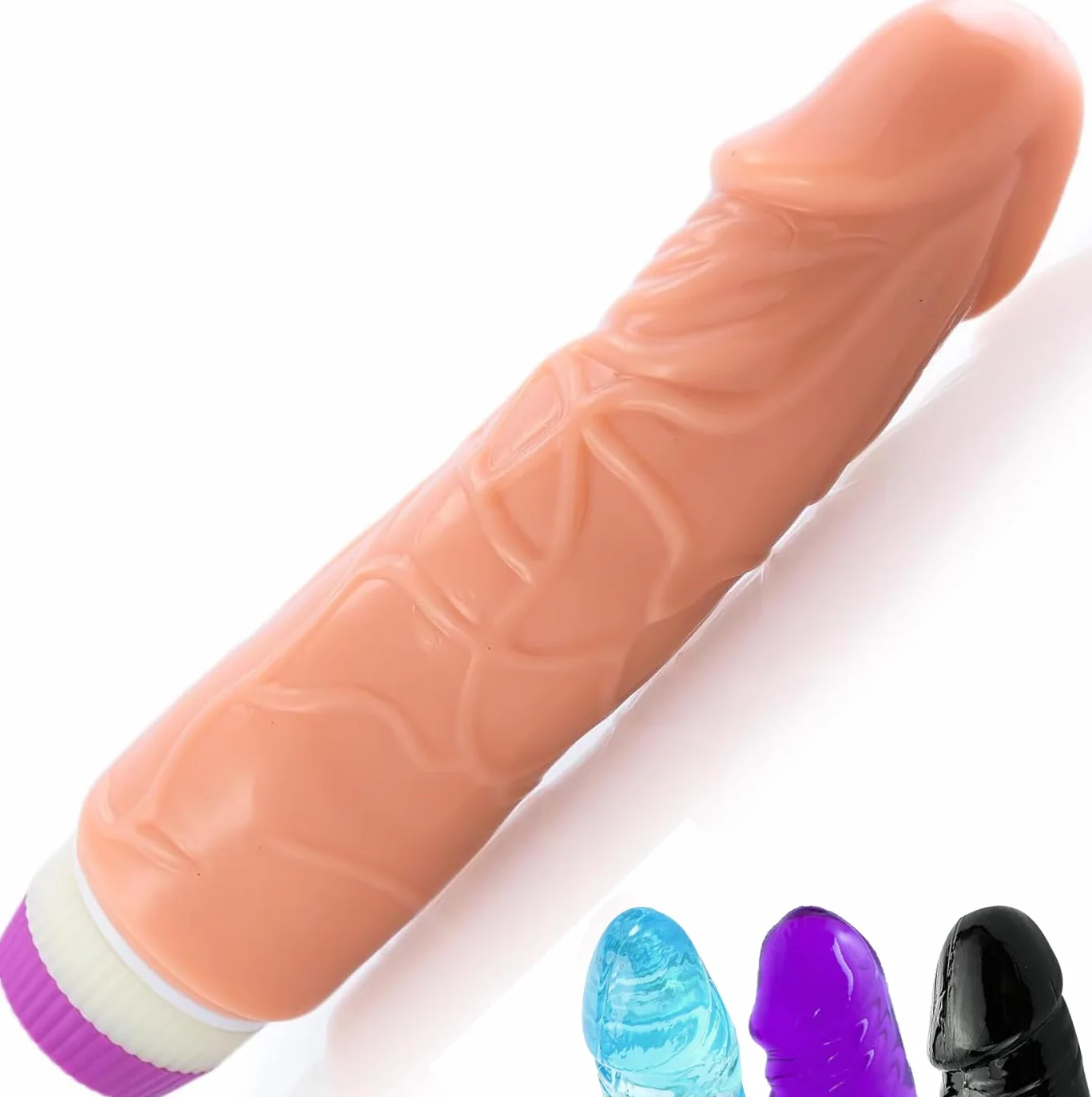 Vibratore Donna dildo realistico Realistico pene da 19cm Sex Toys Impermeabili vibratore TPR con Regolazione delle Vibrazioni vibratoreper donna wireless ⌀4.3cm Vibratoreper Donna sex toy FOPS D10-2