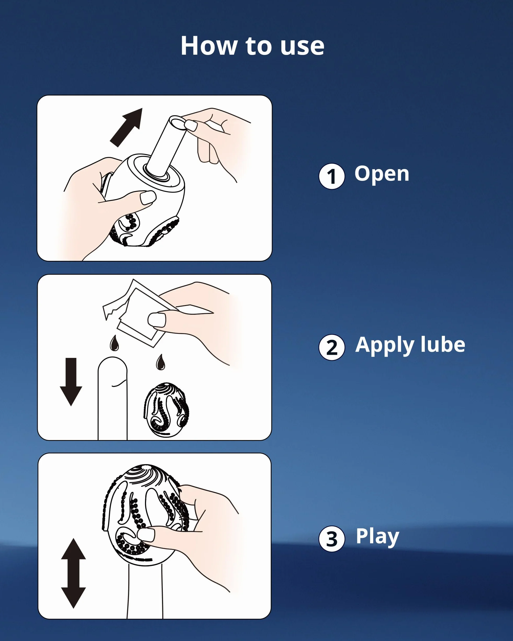 LOVENSE Kraken Masturbtore per Uomini, Massaggiatore Manuale a forma di uovo, Uomo A Uovo Portatile Tascabile (Confezione da 6)