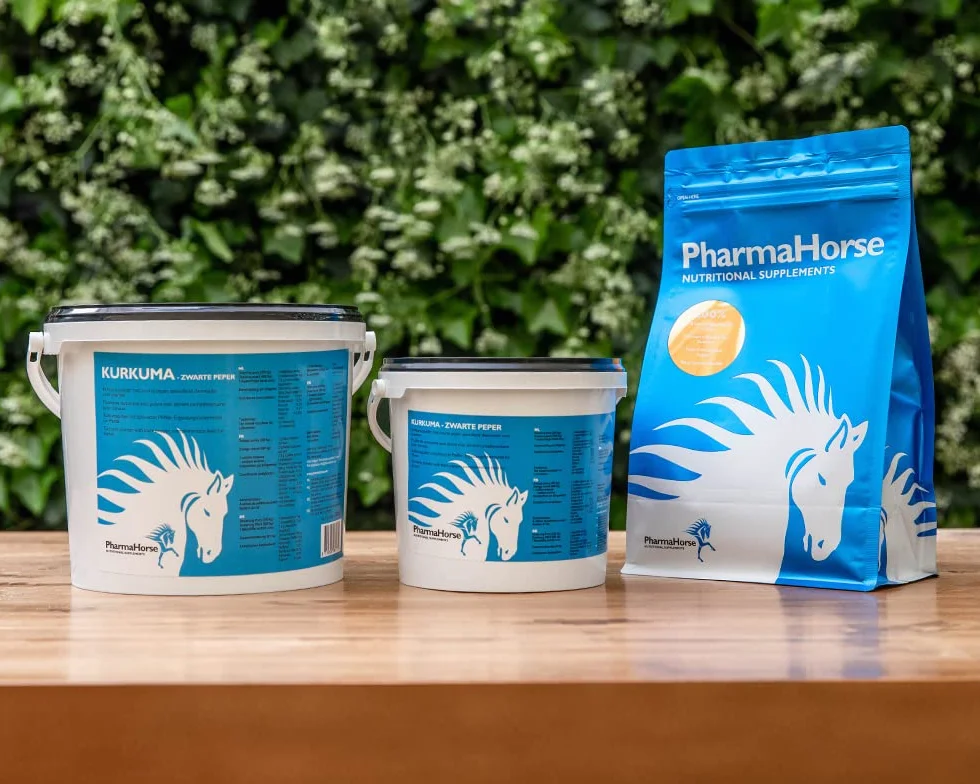 PharmaHorse Curcuma Pepe Nero Articolazioni Fegato Digestione 1000 Grammi