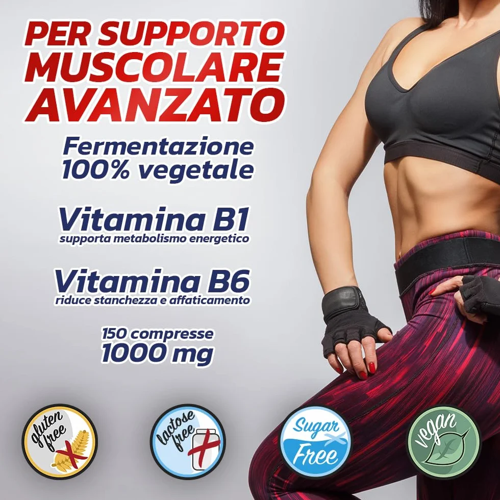 PROLABS – Bcaa Aminoacidi Ramificati Compresse 8.1.1, Amminoacidi 100% Veg con Vitamina B6, B1 e L-Leucina (8 parti) Crescita e Recupero Muscolare, Integratore Post e Pre Workout, 150 Tablet (1000 mg)