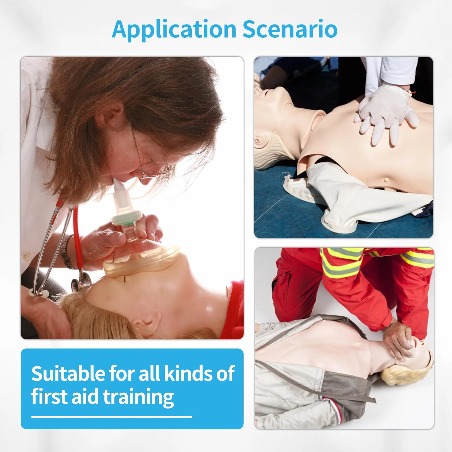 Manichino Primo Soccorso RCP Kit per Formazione Docenza Adulto