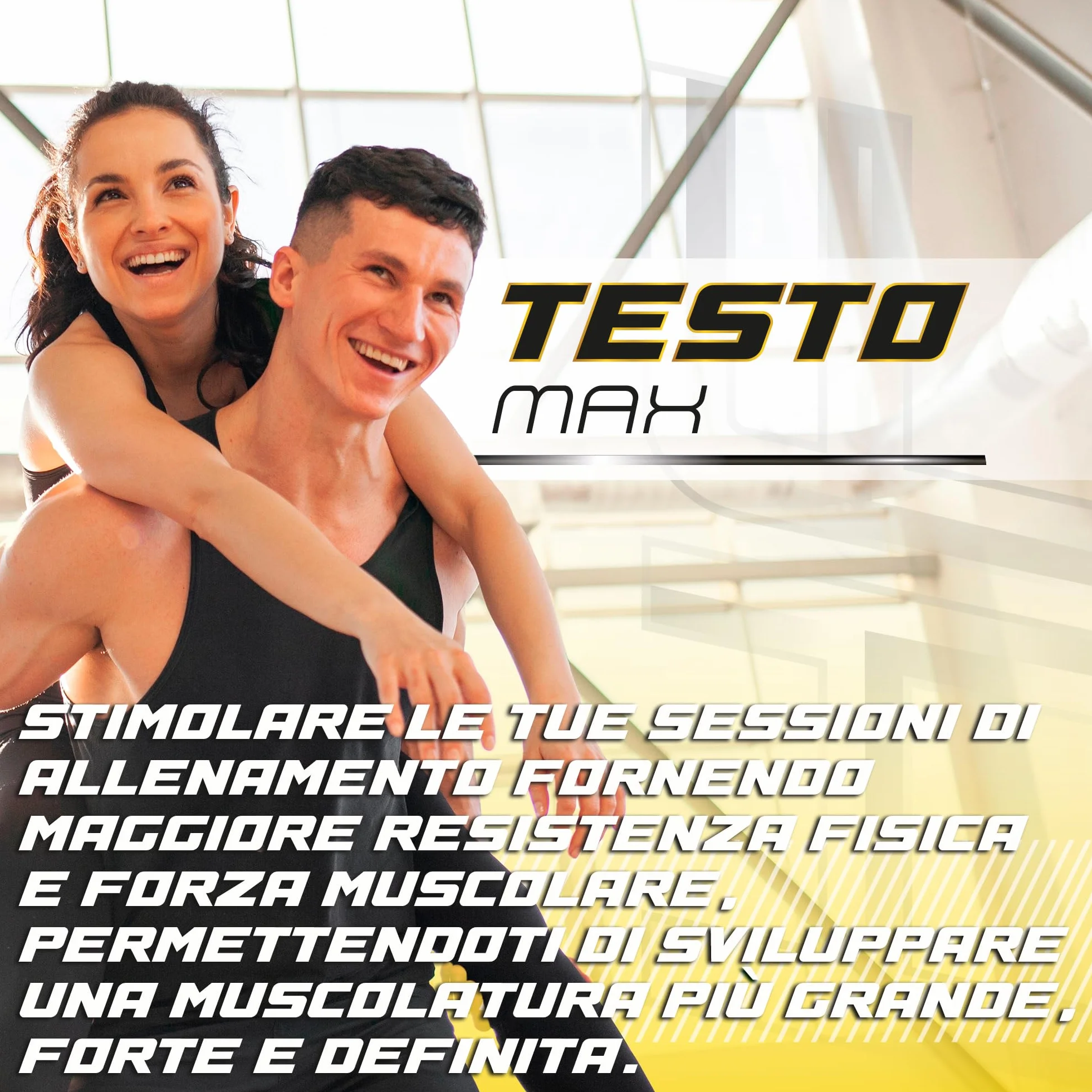 Booster di Testosterone per uomo | Energia, forza, muscolazione e vigore | Maca Andina, Ginseng, Tribulus e Taurina | Aumenta l'energia e migliora le prestazioni sportive e muscolari | 120 caps