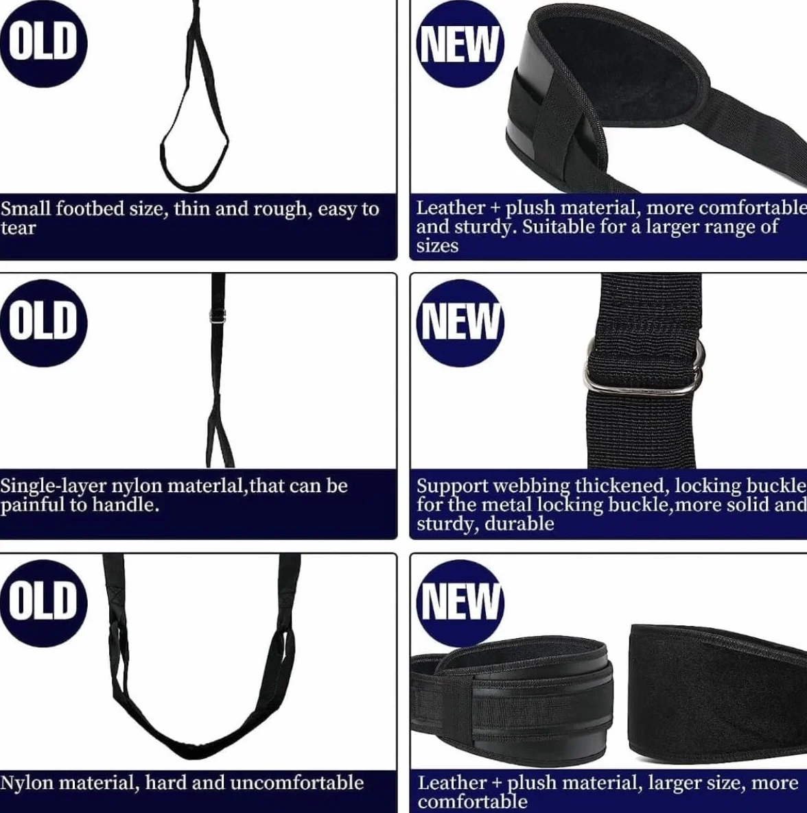 Altalena Premium Per Porta Interna In Tripla Pelle, Sex Toys, Giocattoli Per Esercizi