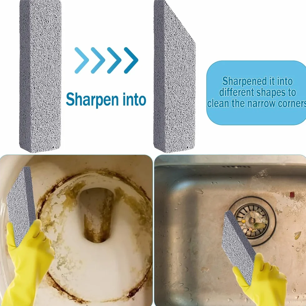 Pietra Pomice per WC 6 Pezzi, Pumice Stone Cleaning Block per Bagno e Cucina
