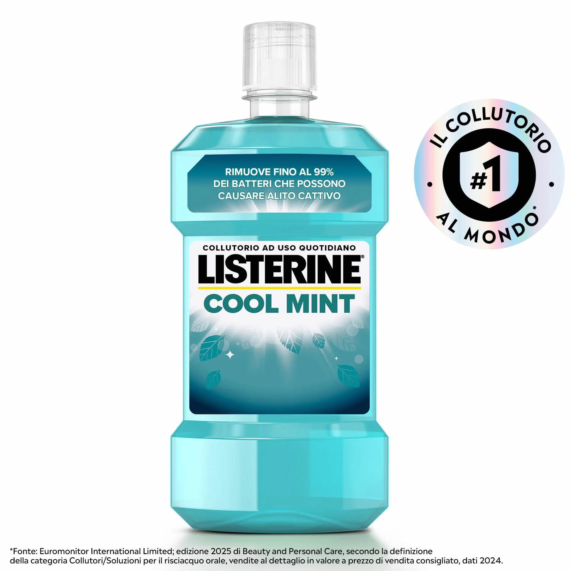 LISTERINE Cool Mint Collutorio Antibatterico Menta 500 ml
