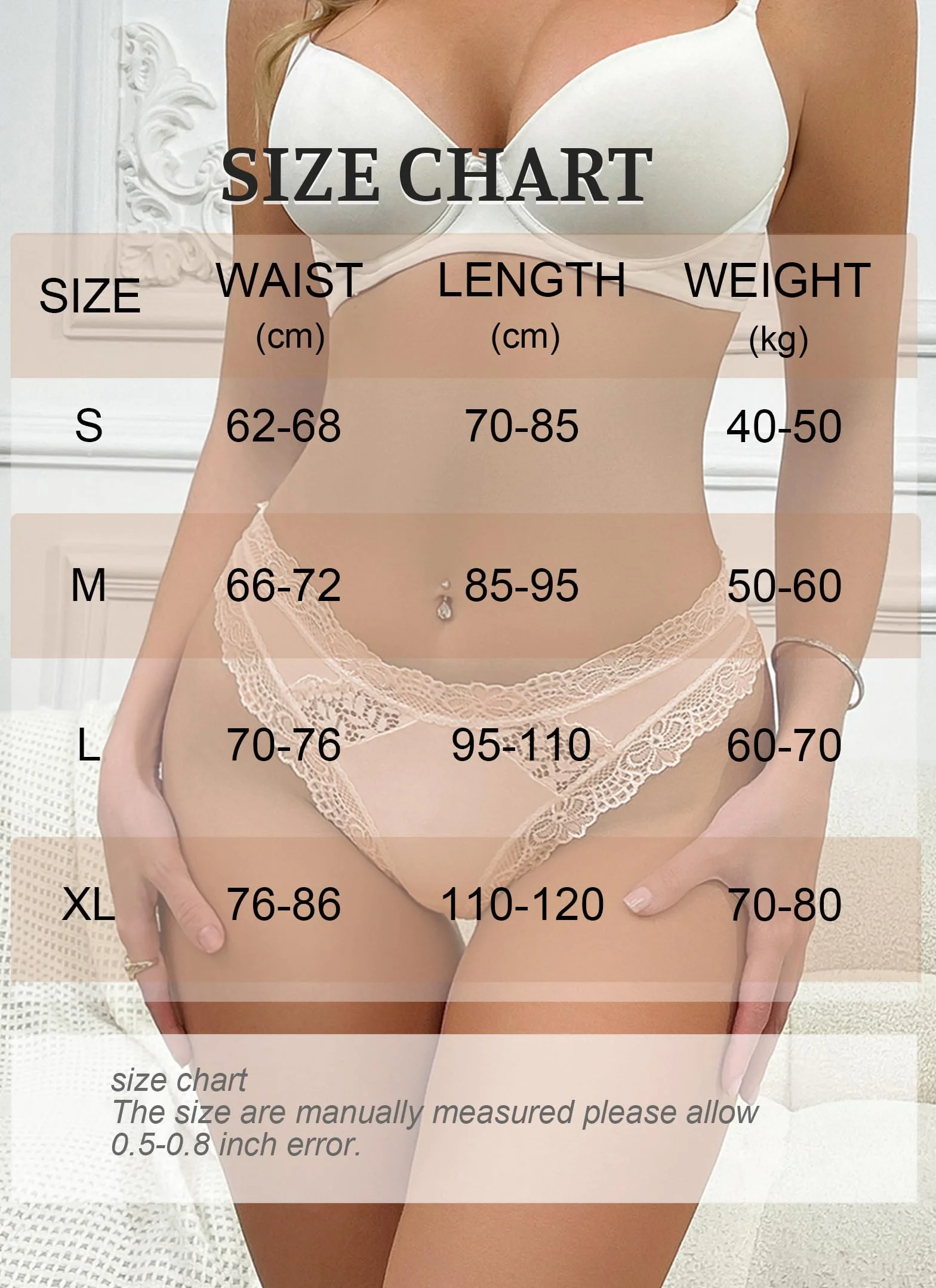 Tanga Donna Bikini Intimo Multicolore 6 Pezzi S-XL
