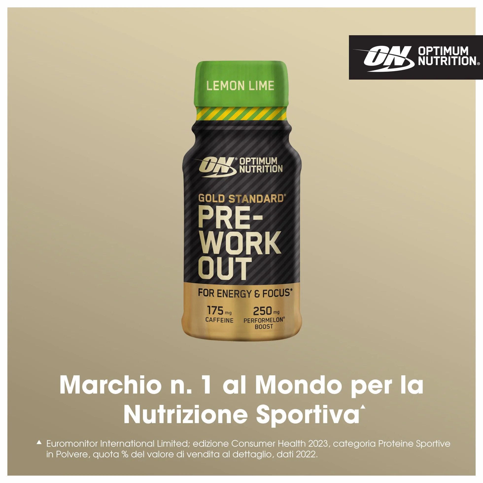 Optimum Nutrition Gold Standard Pre Workout Shot Lemon & Lime12x60ml