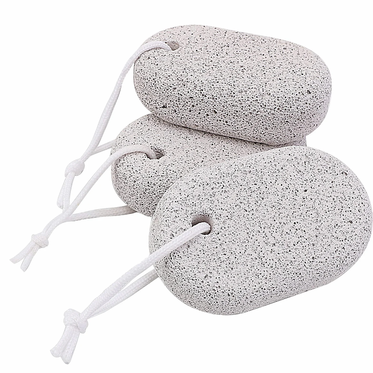 Pietra Pomice Naturale per Piedi 3 Pezzi, Lava Pedicure Tools Rimozione Callo Pelle Dura Esfoliazione Piede