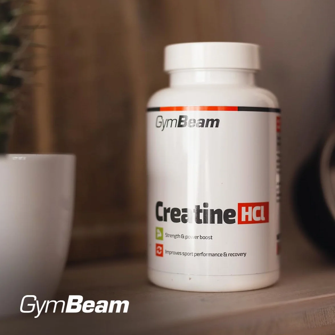 GymBeam Creatina Capsule HCL, Creatina Cloridrato, Eccellente Praticitá, Aumenta Le Prestazioni Fisiche, Adatta per Atleti di Forza e Resistenza, Migliora Prestazioni Sportive, Formato in Capsula