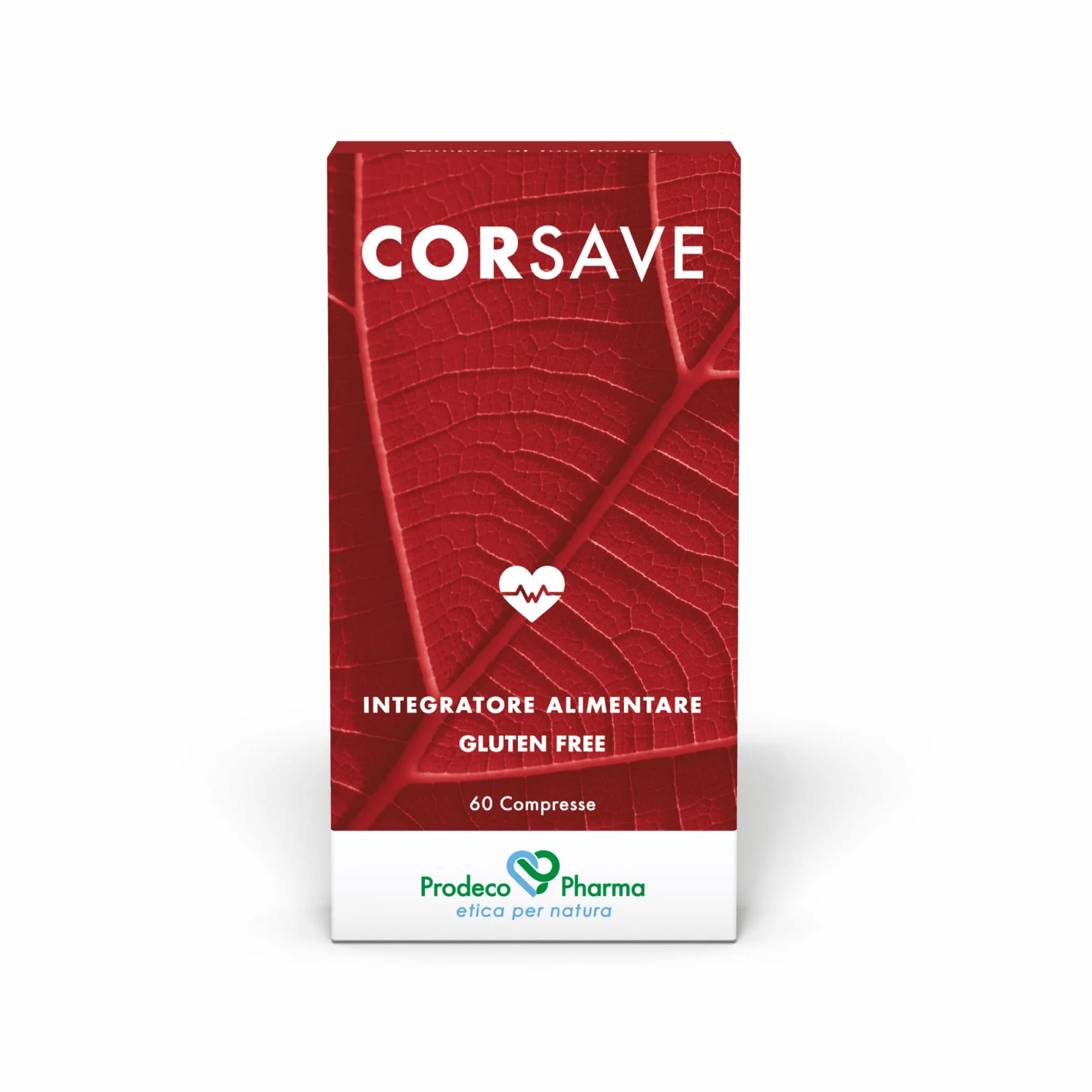 Prodeco Pharma CORSAVE Integratore Alimentare per la Funzionalità Cardiovascolare - 60 Compresse con Tè Verde, Coleus e Quercetina