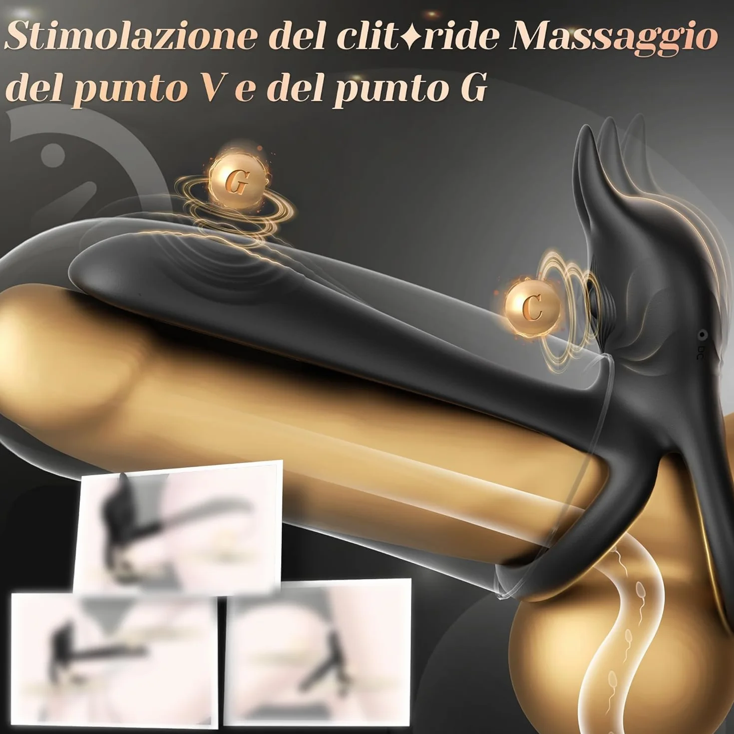Cacuola Anello Vibrante per Lei e Lui Sex Toys Uomo, 10 Modalità Sexytoysys Uomo Coppia, Vibratore per Uomo con Telecomando, Stimolatore per Clitoride, Anello per Pene da Uomo, Anello Pene Lui Sex Toy