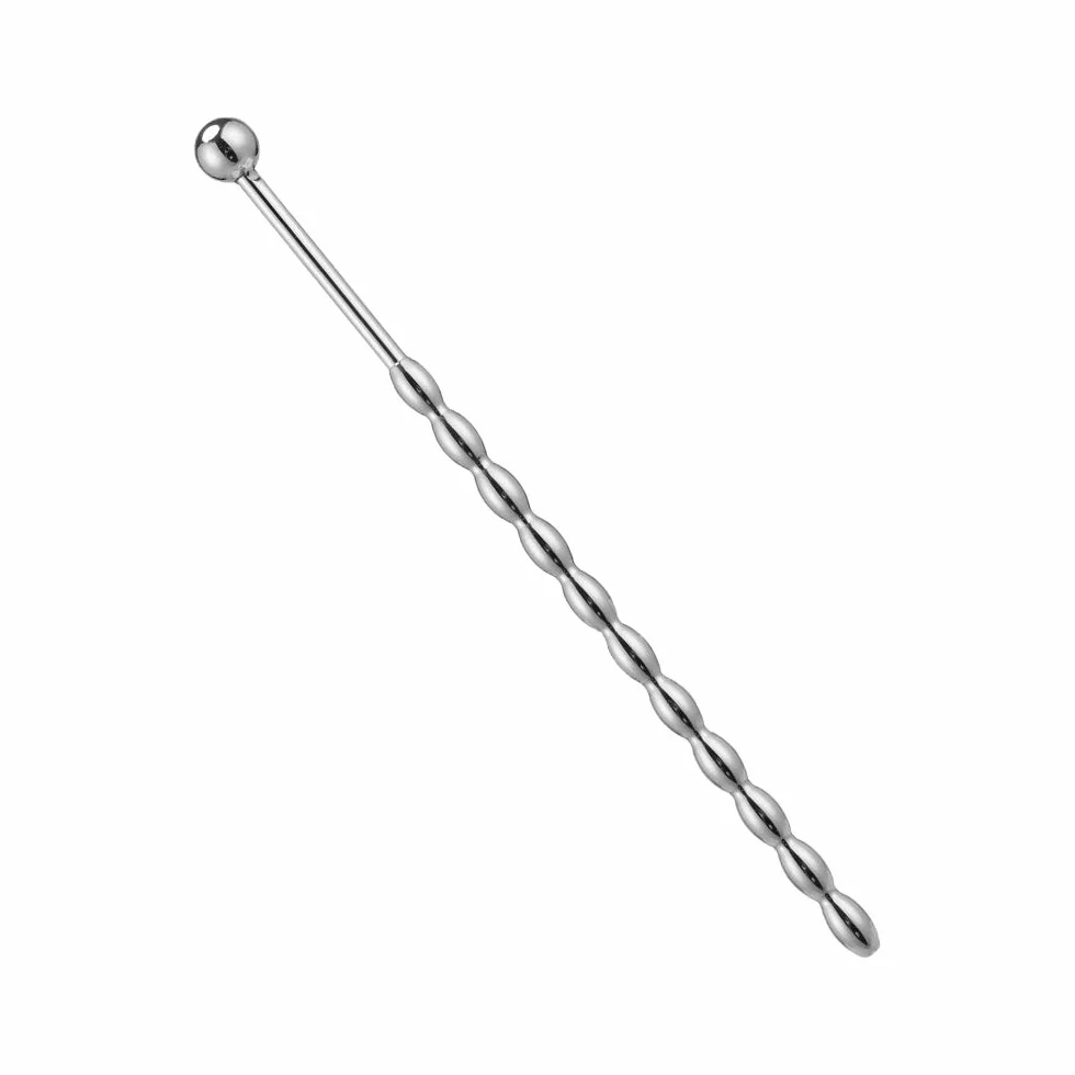 Roluck Plug uretrale in acciaio inox, perle per prostata, stimolare il pene dilatatore per uomini, masturbazione per principianti e professionisti (155 mm)