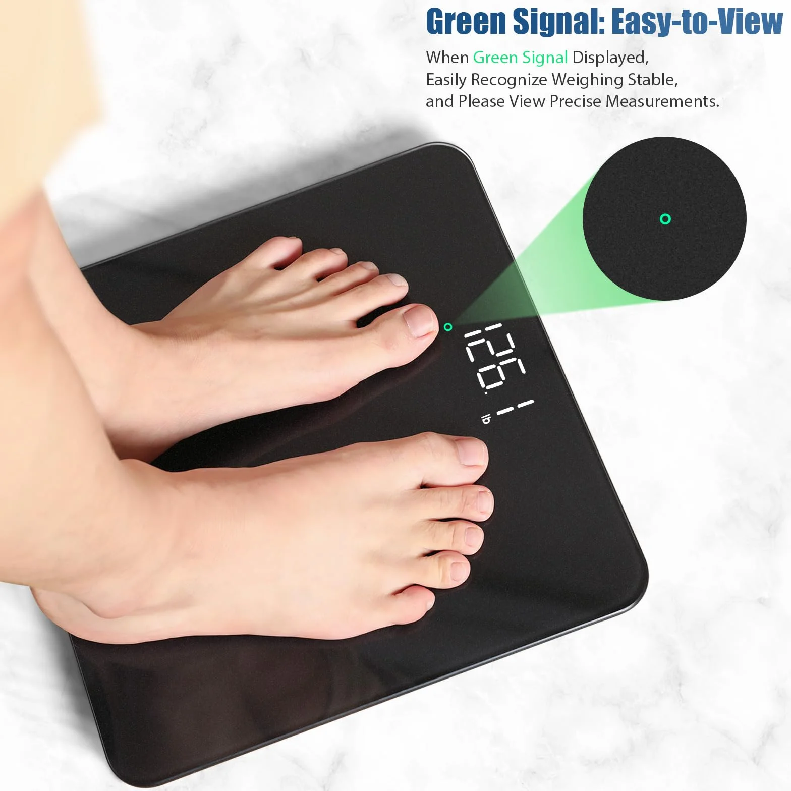 Vitafit Bilancia Pesapersone, Alta Precisione 0,05kg dalla Nostra Bilancia Fabbrica Professionale Dal 2001, Pesa Persone Digitale LED e Step-On, 3*AAA Batterie Incluse, 182kg, Spray Argento Nero