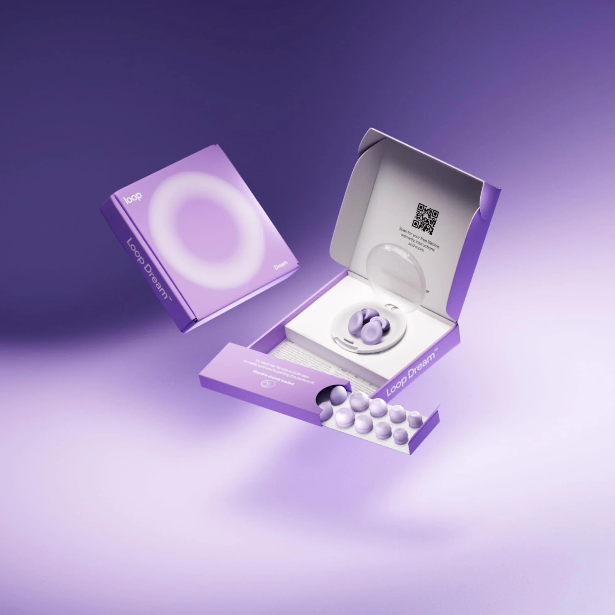 Loop Dream Tappi per il sonno – Silicone e schiuma | Riduzione del rumore 27 dB SNR