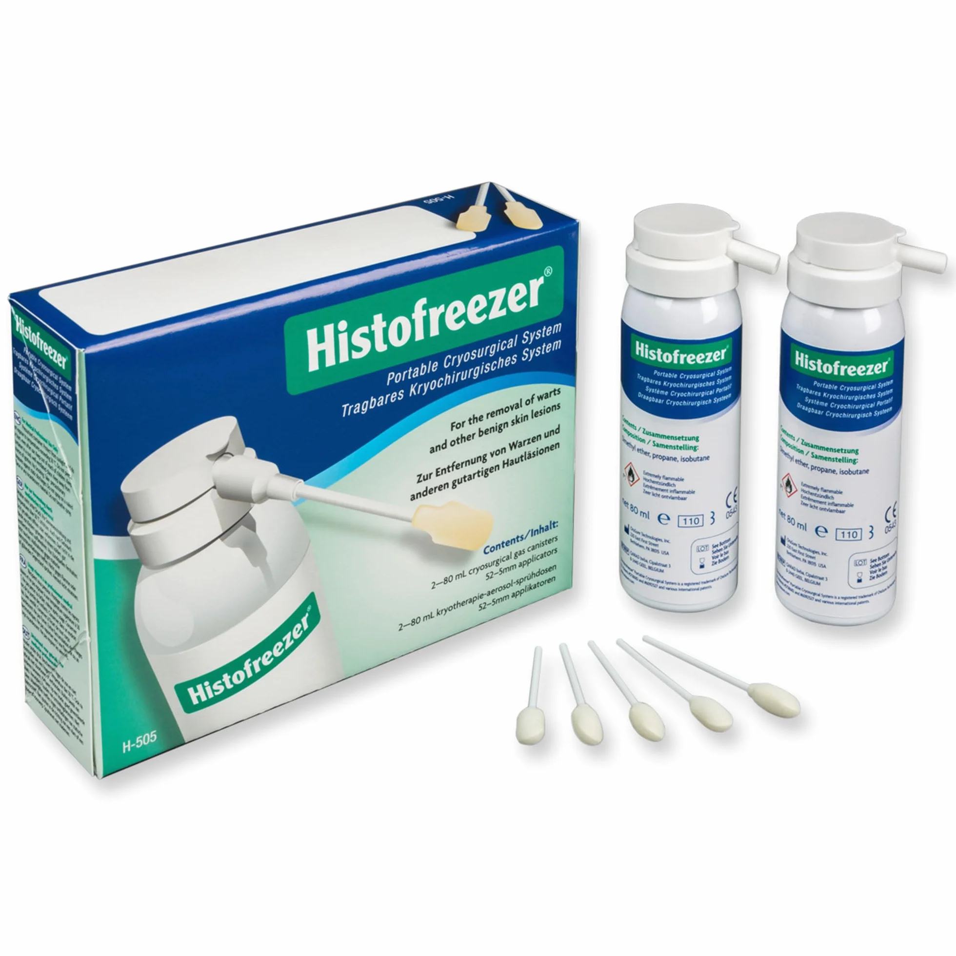 Kit 2 Flaconi 80 ml con 52 applicatori 5 mm, 30592