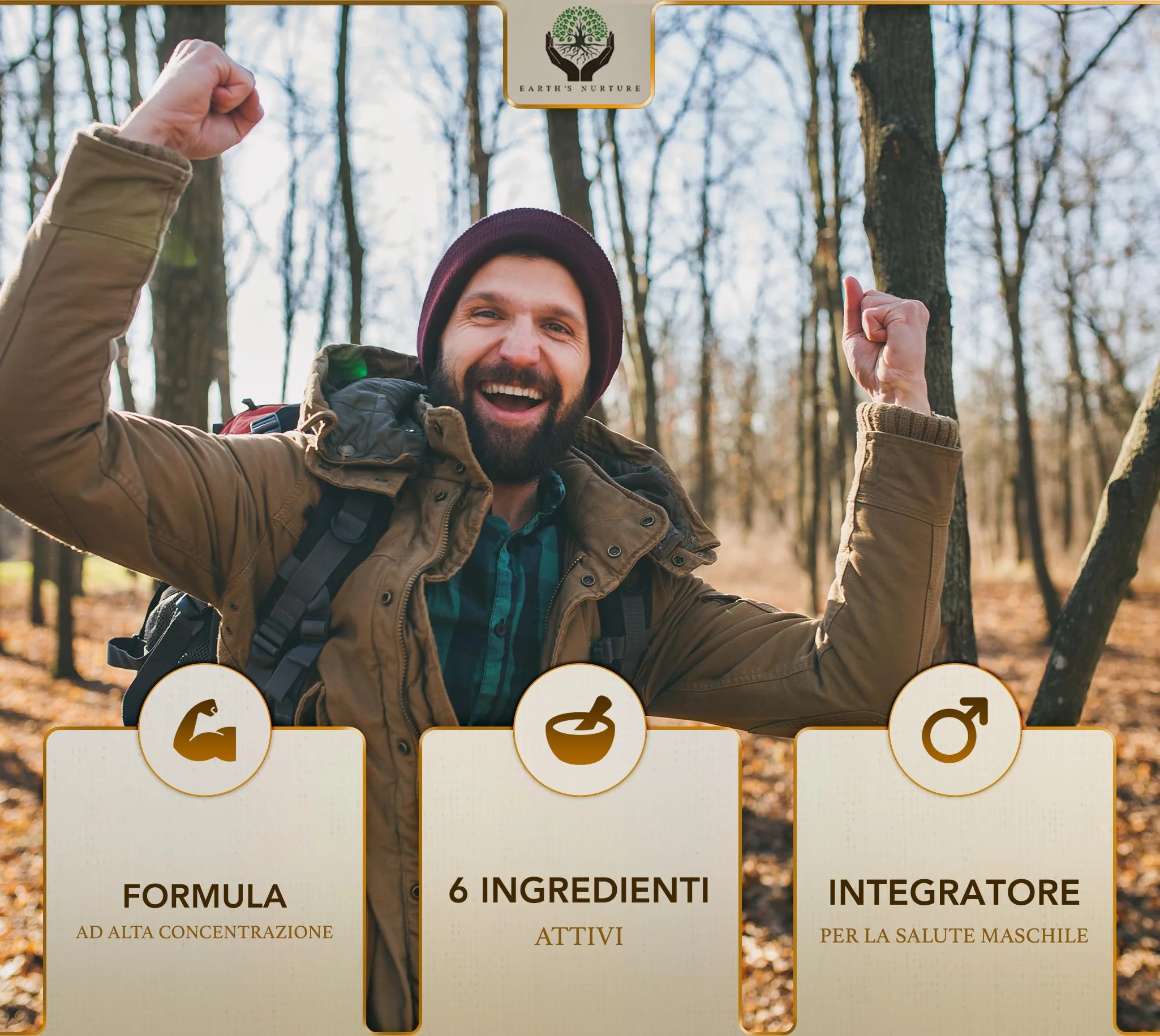 EN Prostata Integratore 90 Capsule Alto Dosaggio Licopene Zinco Non-OGM Senza Glutine