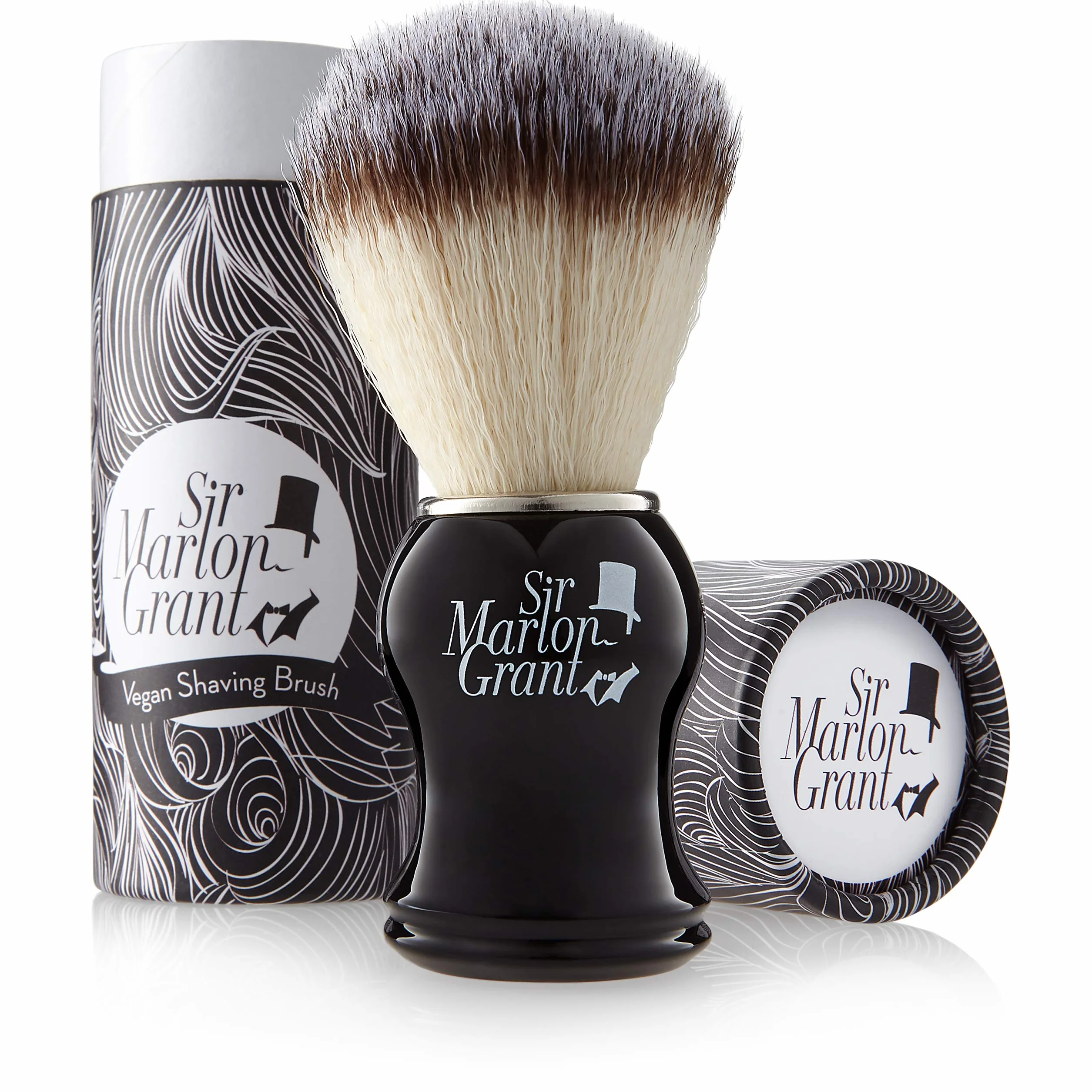 Set Da Barba Uomo Vegano Al 100% - Pennello Da Barba Di Qualità Premium - Con Scatola Da Viaggio - Perfetto Come Idea Regalo - Completo Di Spazzola