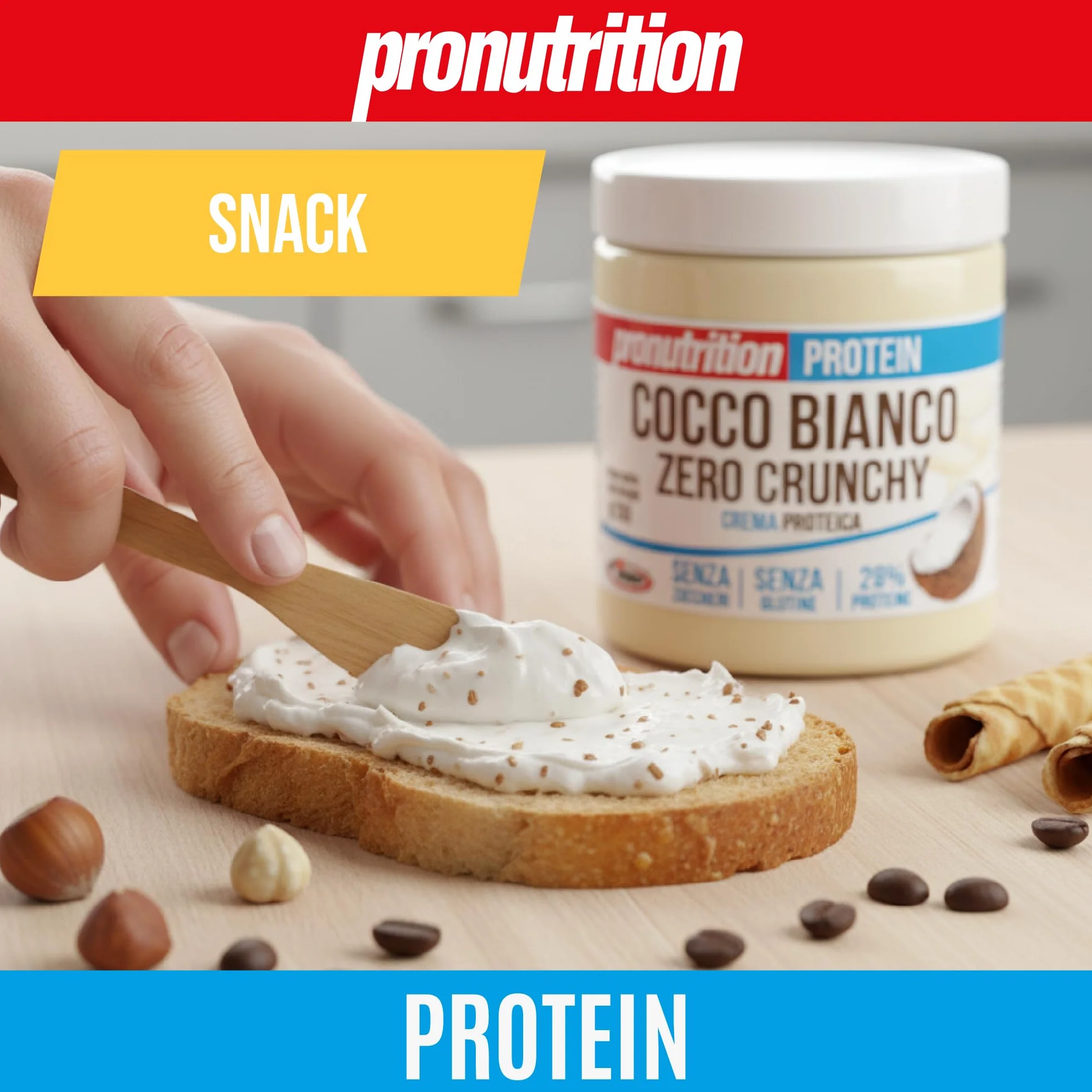 Pro Nutrition - Cocco Zero 350 grammi - Biancococco Crunchy