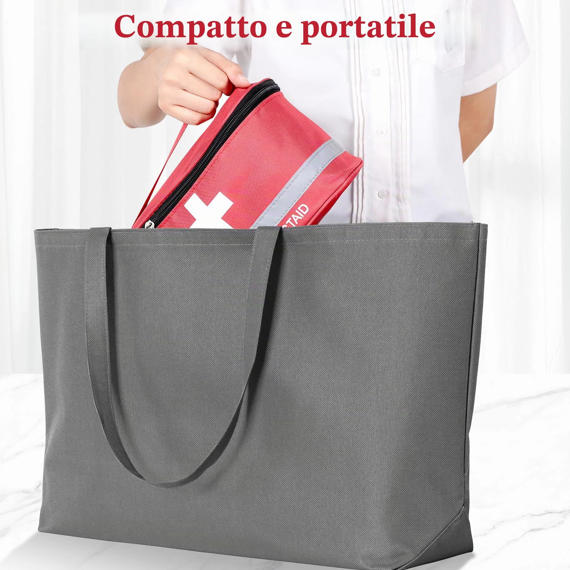 Romon Borsa Pronto Soccorso Viaggio Impermeabile, Kit Medico Vuota Portatile Alta Capacità
