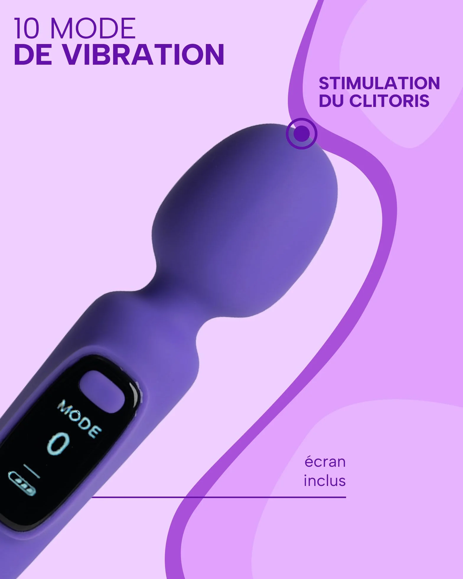 MySecretCase Vibratore Donna 20cm 10 Modalità Stimolatore Clitoride Sexytoysys