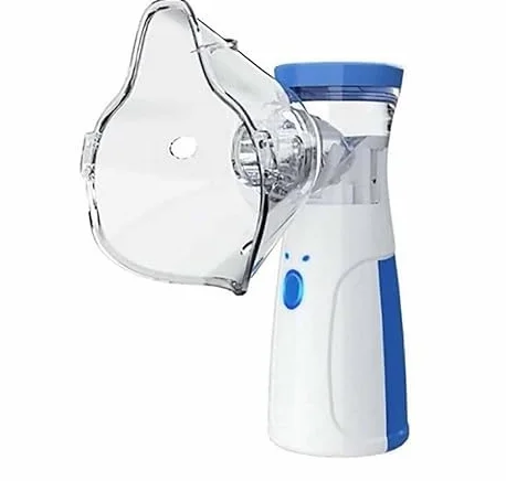 Nebulizzatore Portatile Silenzioso Inalatore con Maschere per Adulti e Bambini USB Ricaricabile