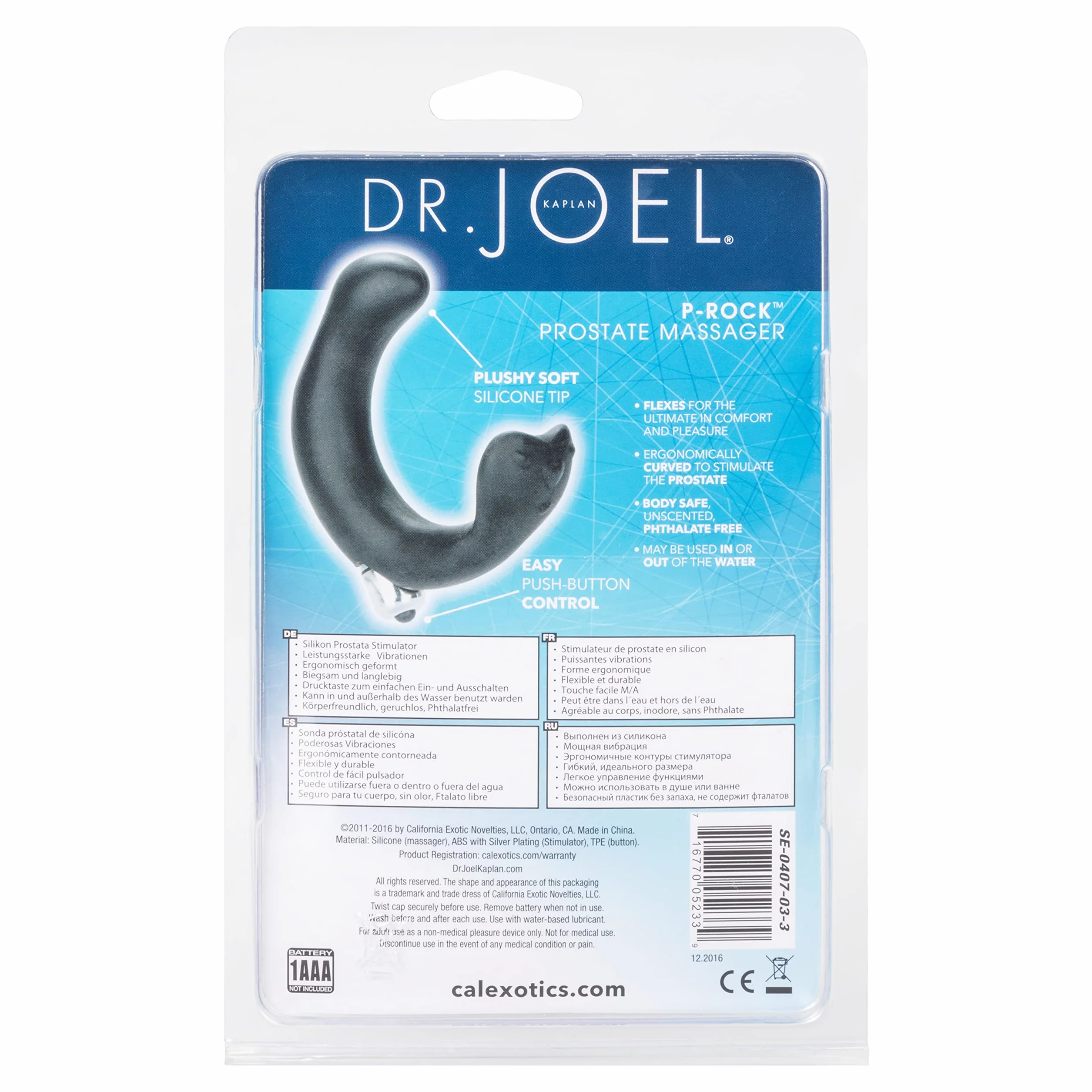 Stimolatore Vibratore Prostata "P-Rock" 13 x 3 cm.