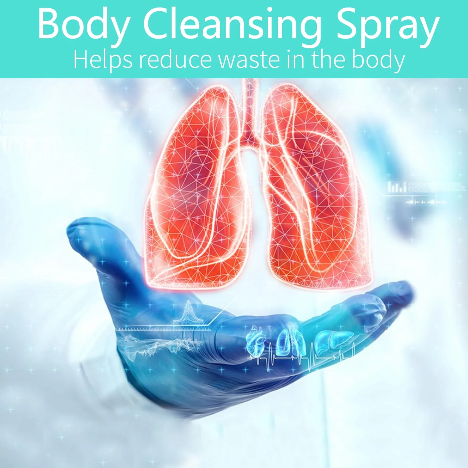 Spray per la pulizia dei polmoni e delle erbe, uso quotidiano