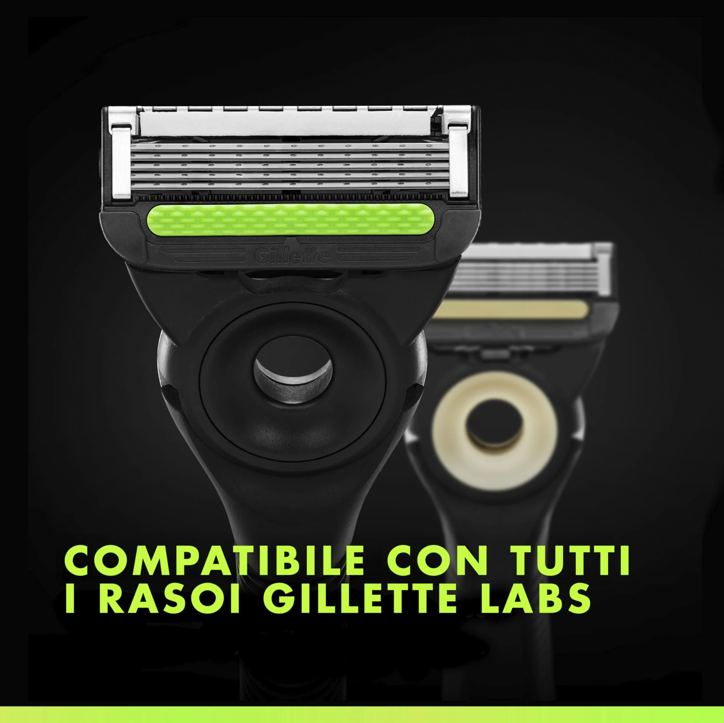 Gillette Labs Lamette di Ricambio per Rasoio da Uomo, Confezione da 10, Compatibili con Gillette Labs con Barra Esfoliante e Heated Razor, Rasatura Profonda Uomo, Lame di Precisione