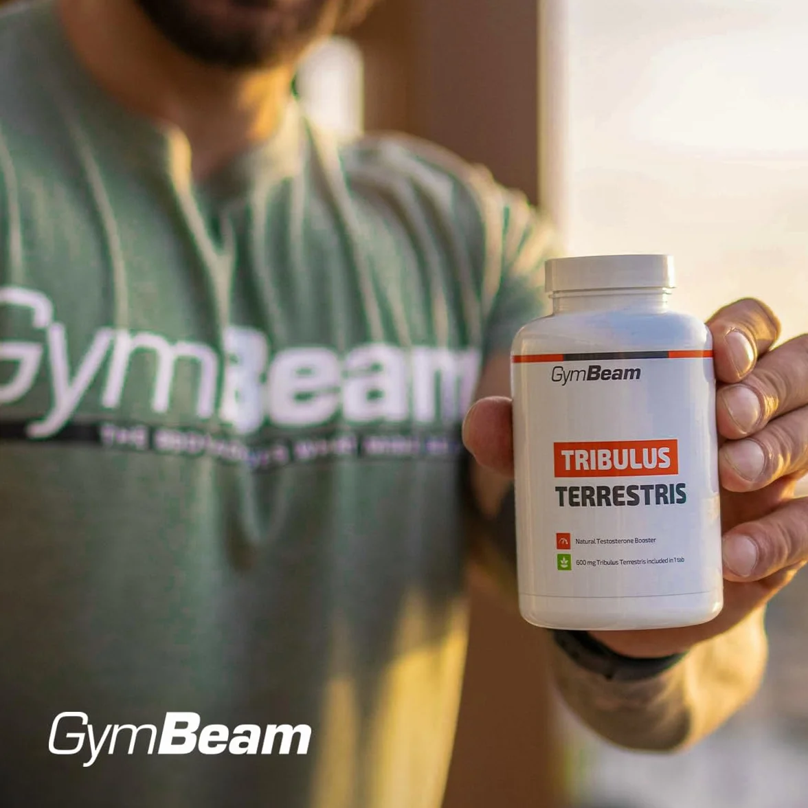 GymBeam Tribulus Terrestris Estratto Potente 1200mg 90% Saponine Steroidee 120 compresse