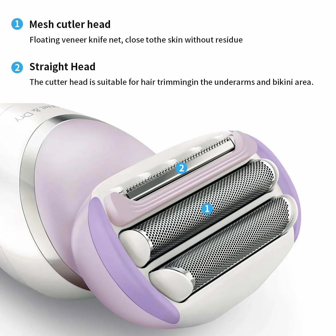 BRL170 Sostituzione Foil Lady Bikini Satin Shave e rasoio di precisione Trimmer per Philips BRL160 BRL180