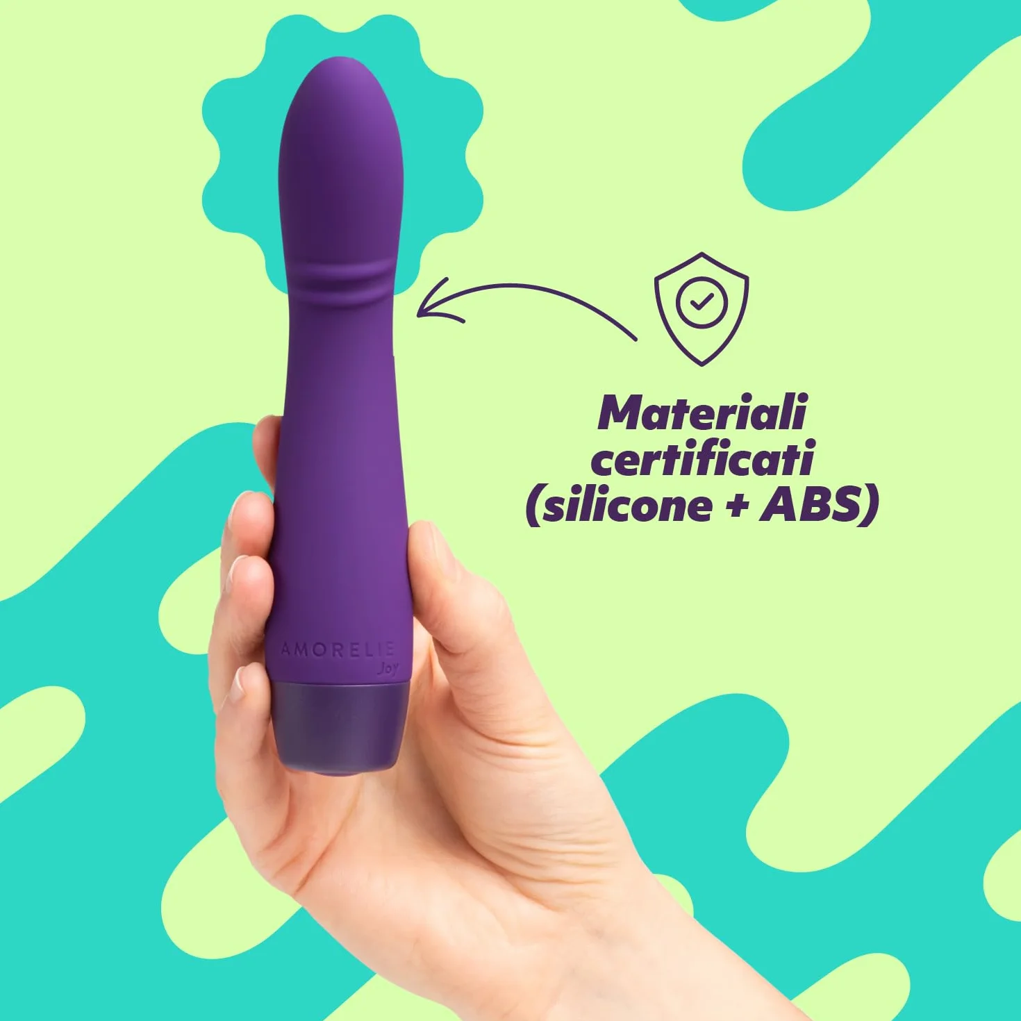 AMORELIE Joy - Vibratore a punto G Bloom | Impermeabile Ricaricabile