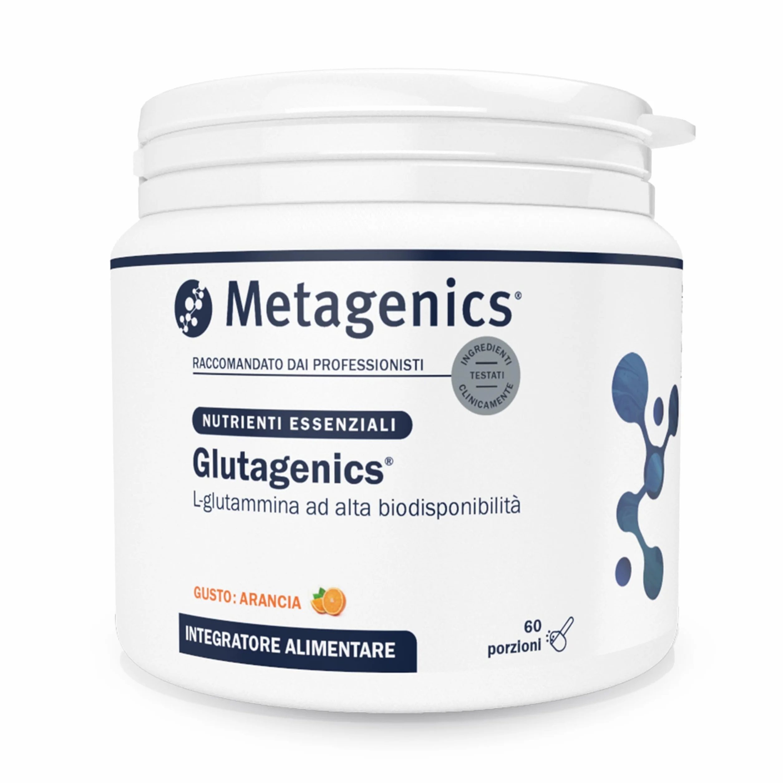 Metagenics Glutagenics ID - Fonte di L-Glutammina, Amminoacido Condizionatamente Essenziale - 60 Porzione