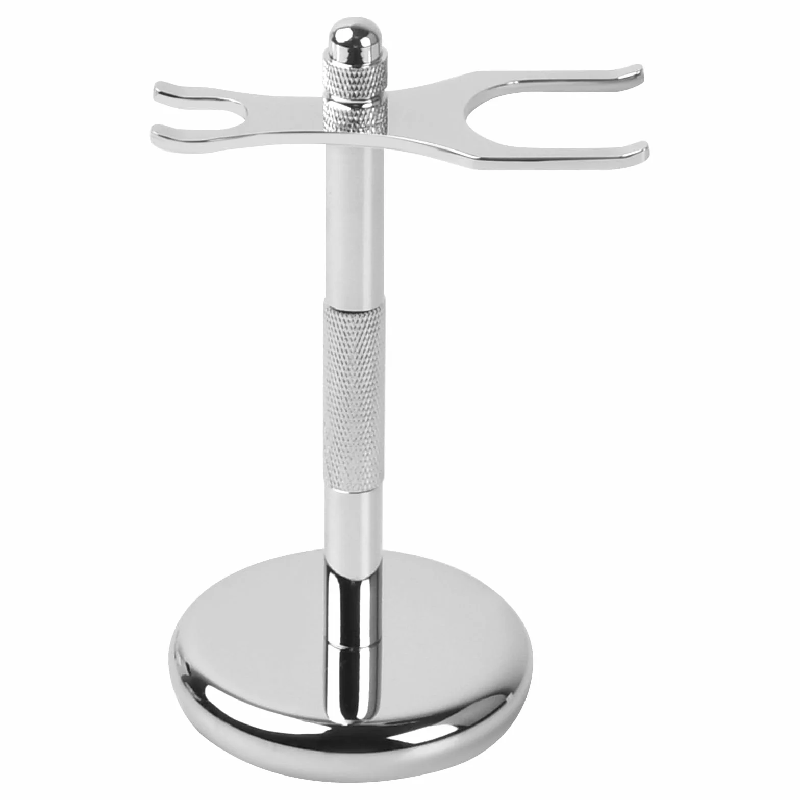 Nivofu Supporto per Rasoio di Sicurezza, Supporti da Rasatura Classico, Supporto per Pennello da Barba di Metallo, Non Rustico, Pennello da Rasatura Supporto per padri, mariti, fidanzati, Argento
