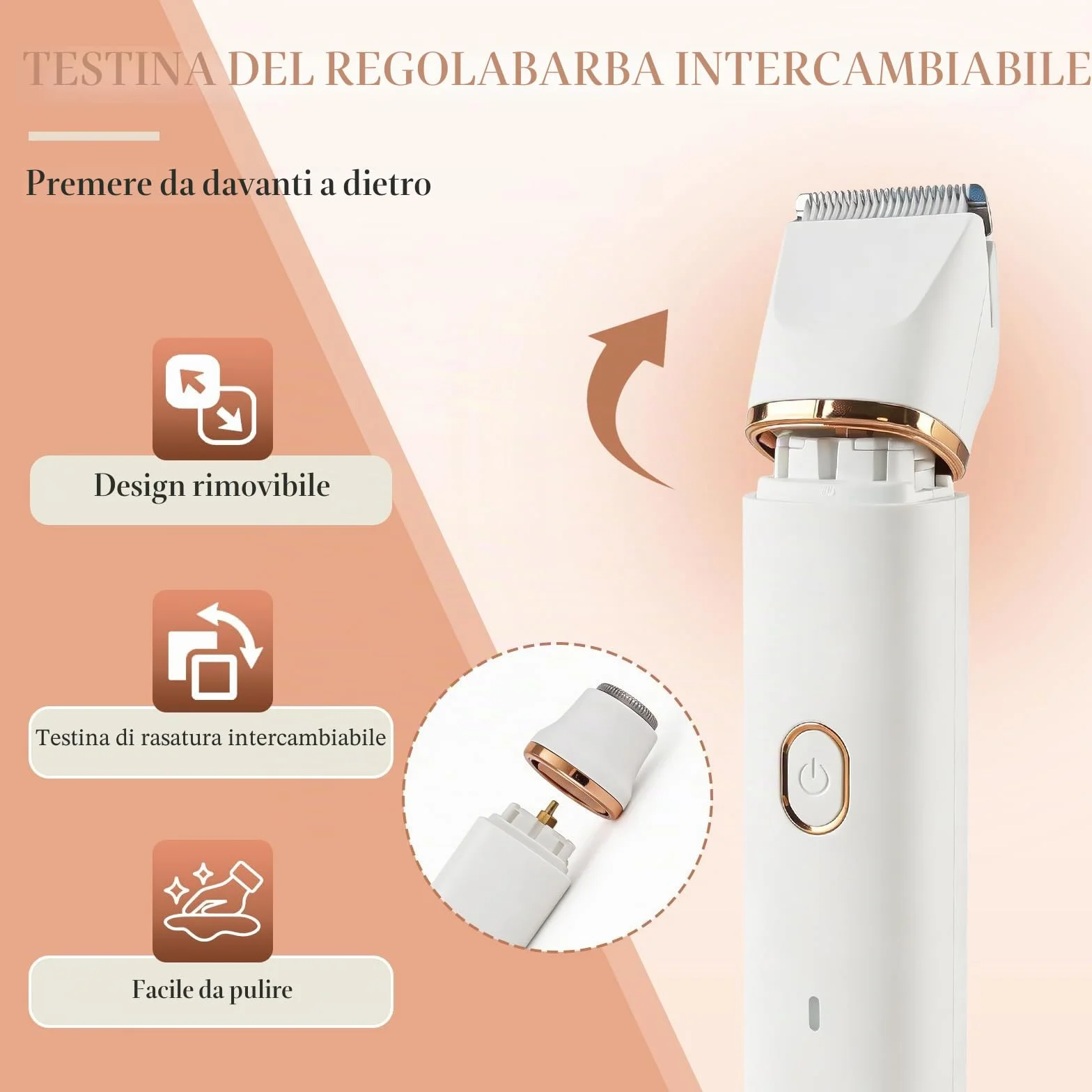 Rasoio da donna, 3 in 1, per donne, rimozione peli del viso, ricaricabile con stazione di ricarica USB, rasoio elettrico da donna, per gambe, braccia e viso, impermeabile IPX7
