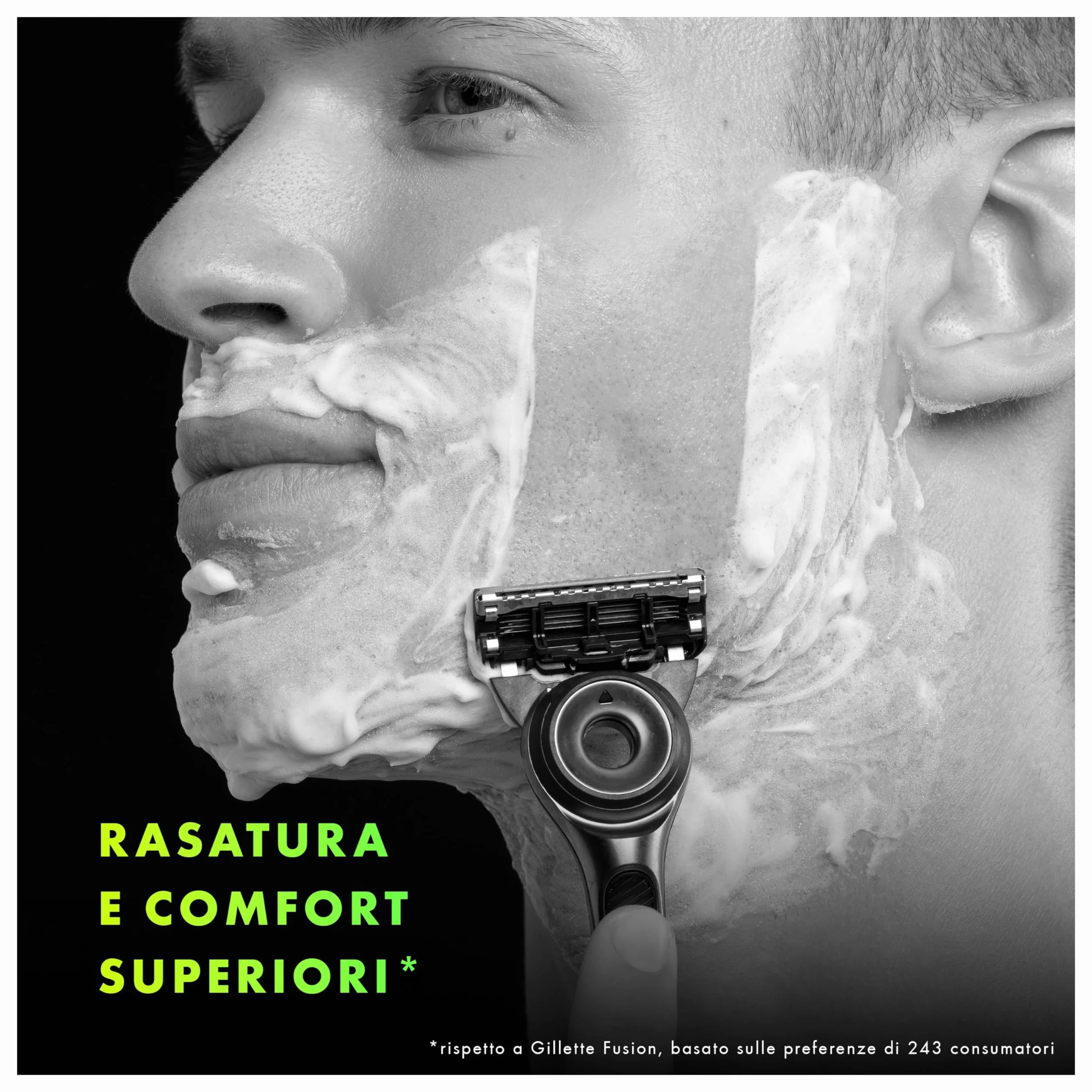 GilletteLabs LametteDi Ricambio Per Rasoio Da Uomo, Confezione Da 4, Compatibili Con GilletteLabs Con Barra Esfoliante E Heated Razor