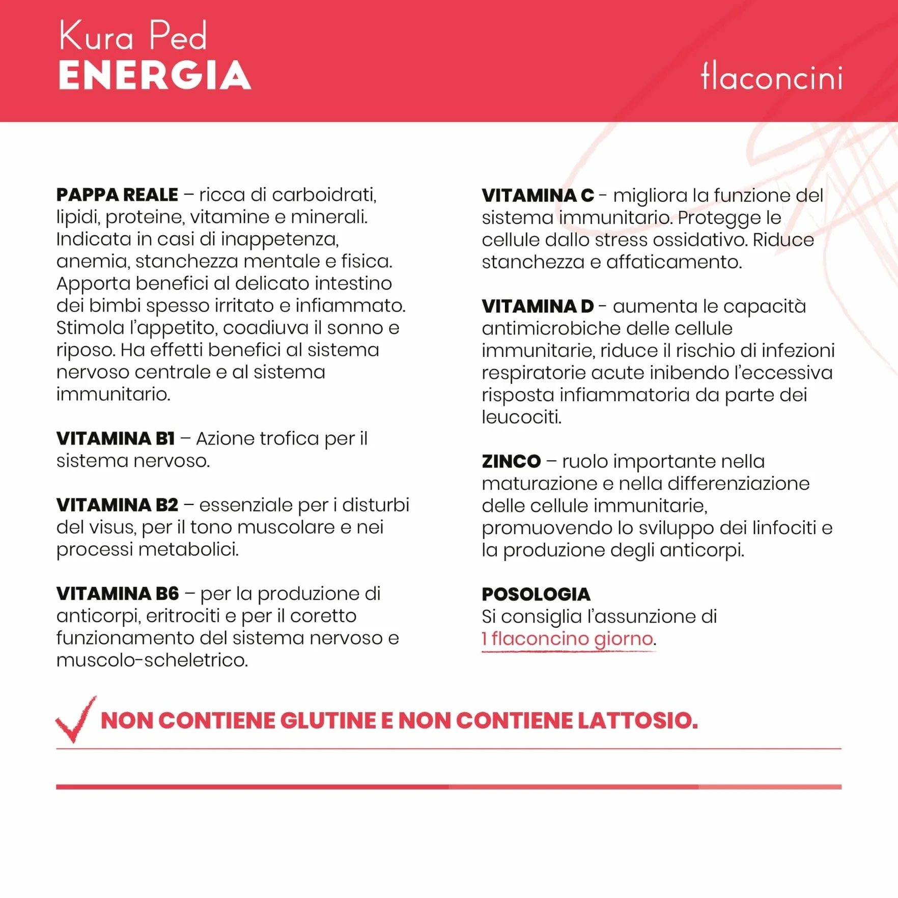 ENERGIA Integratore Stanchezza per Bambini e Adulti - Pappa Reale e Vitamina C - Concentrazione - 10 Flaconi da 10 ml