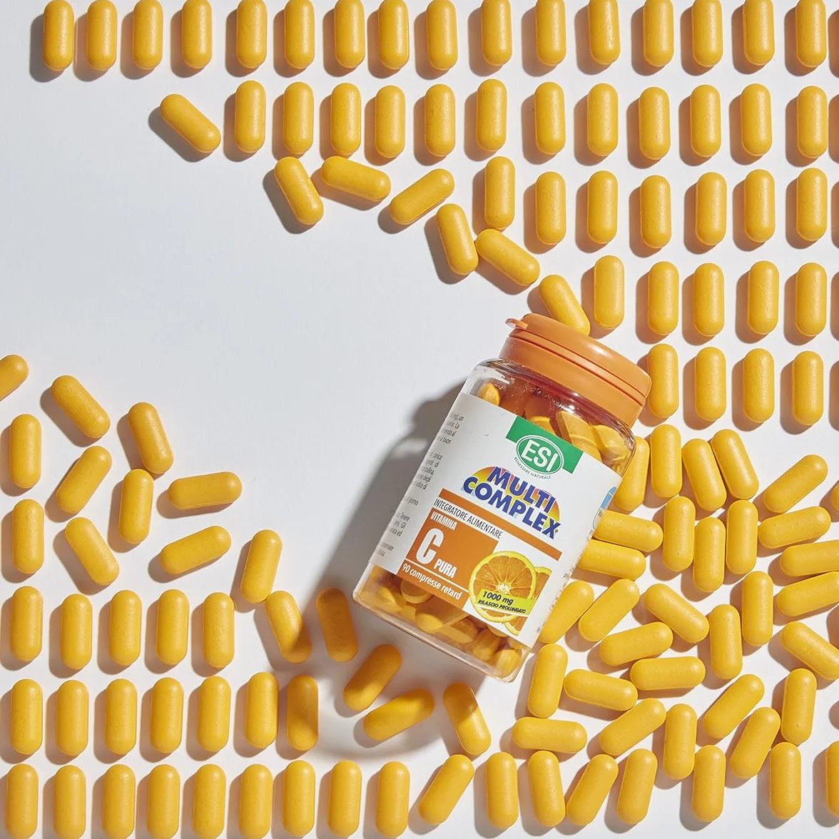 ESI Multicomplex Vitamina C Pura Retard 90 Compresse Integratore Alimentare Rilascio Prolungato