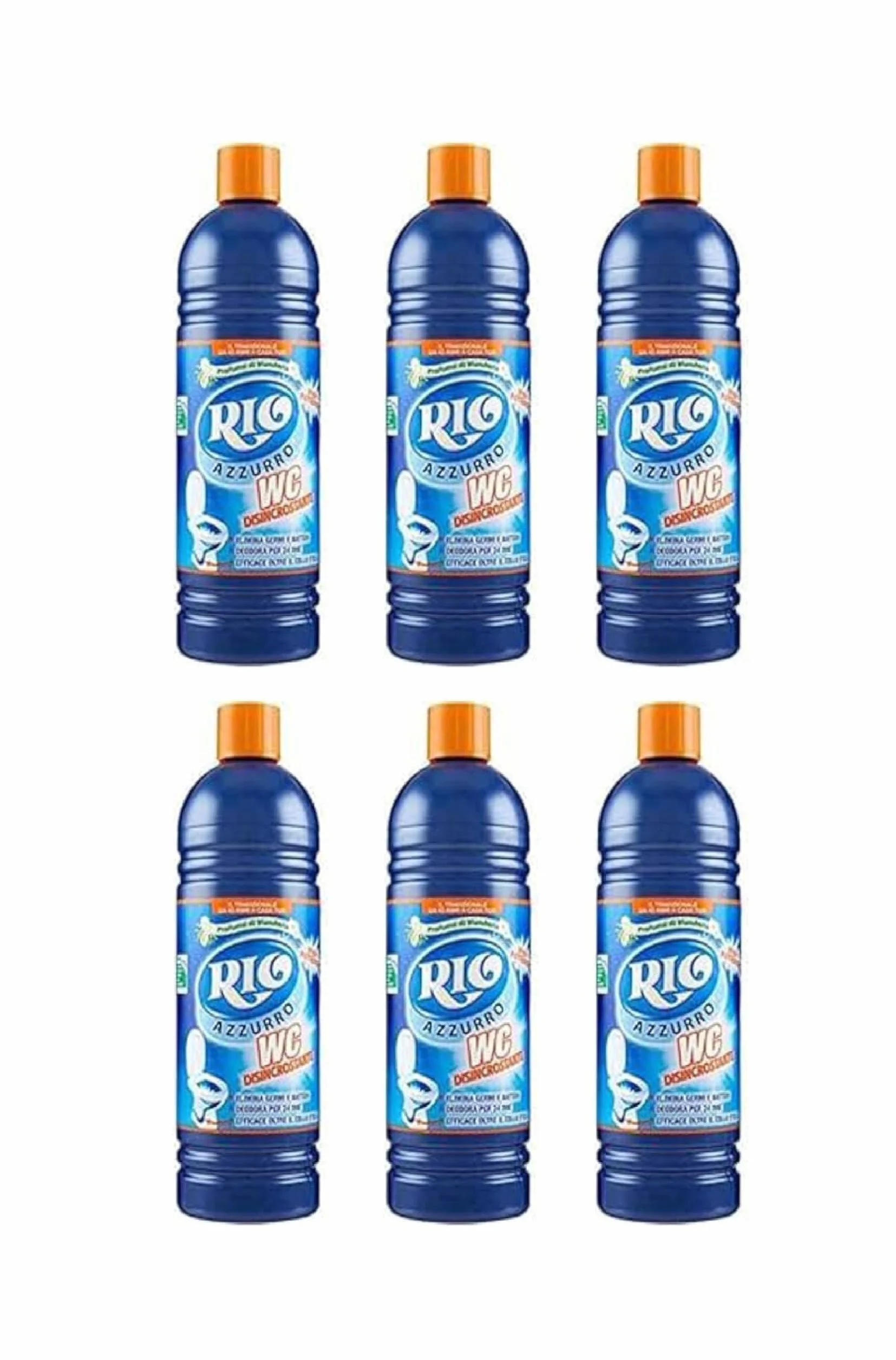 Rio Azzurro WC Disincrostante 750 ml 6 Pezzi