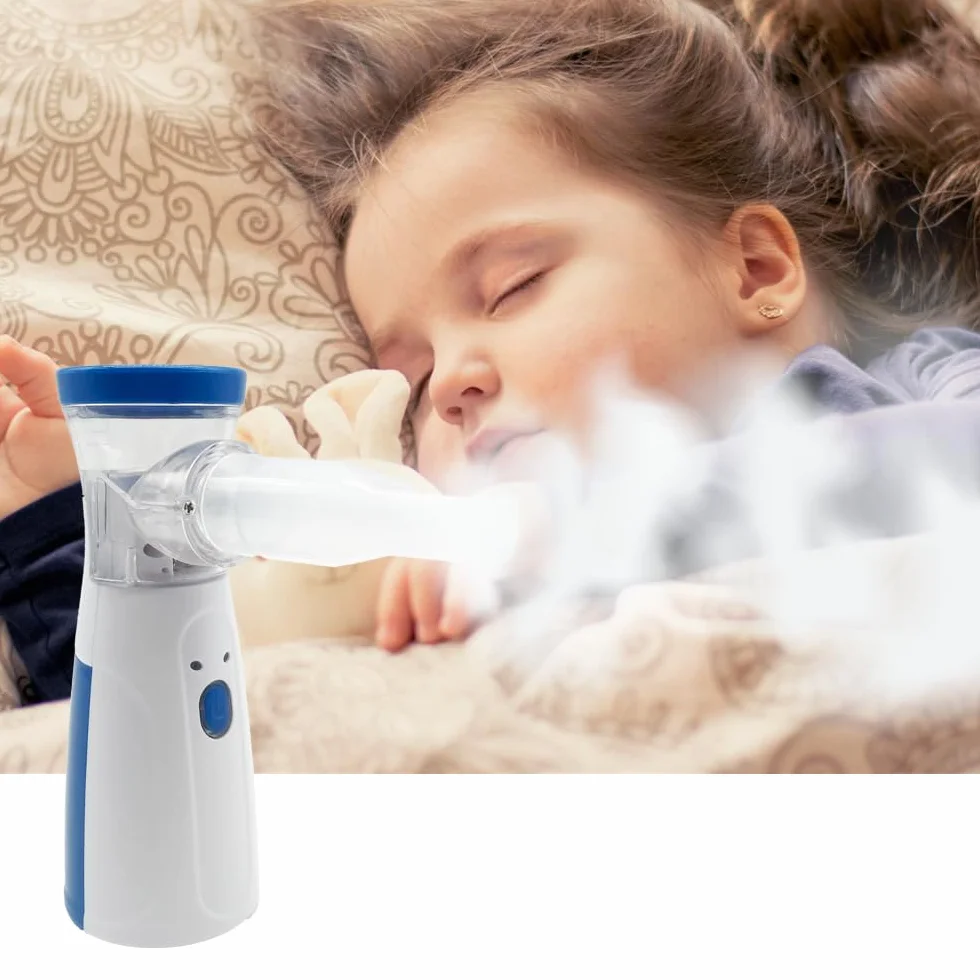 Aerosol Nebulizzatore Portatile a Ultrasuoni Silenzioso Ricaricabile USB-C