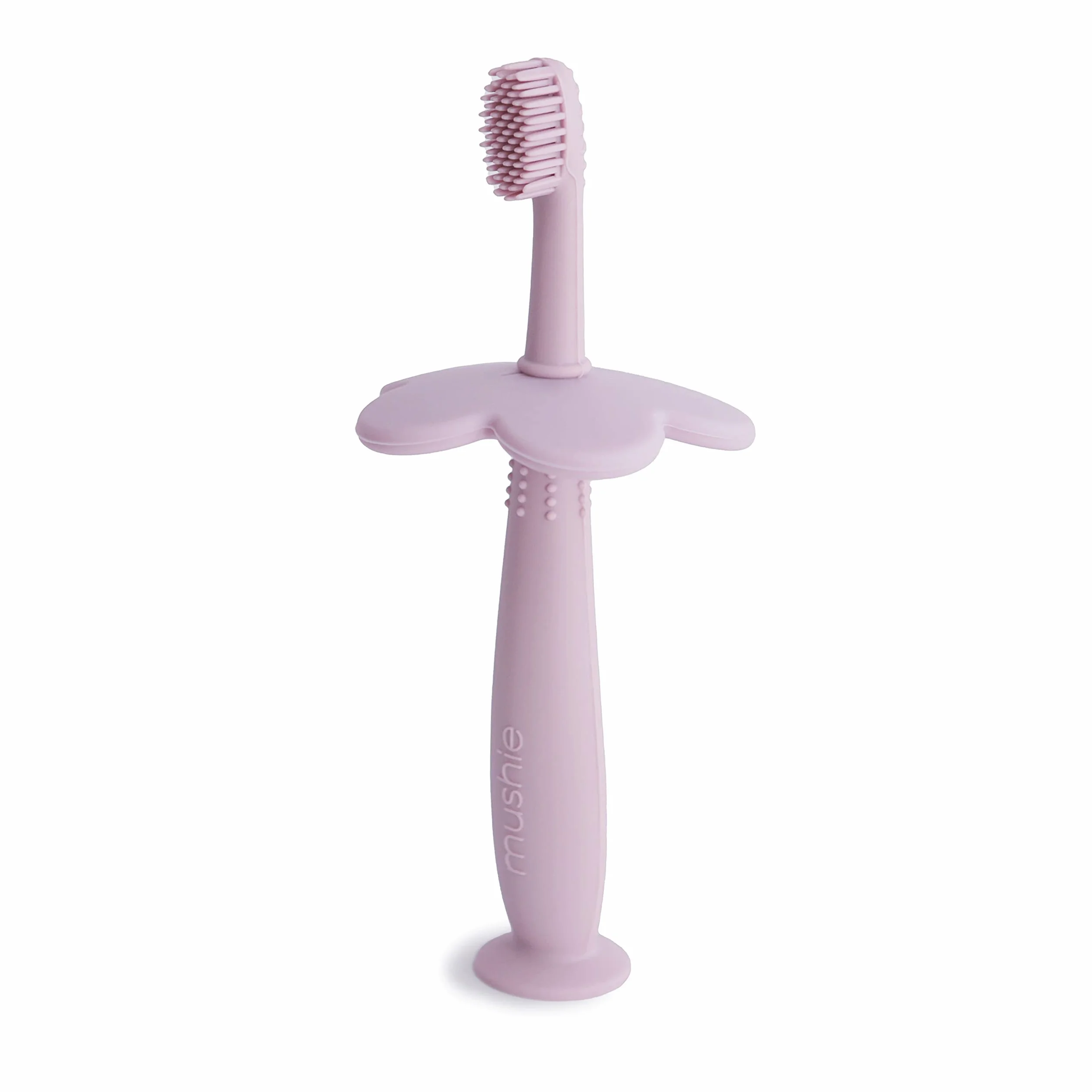 Mushie | Spazzolino da Denti da Allenamento per Bambini | Senza BPA | Training Brush & Primo Spazzolino | Accessori per Bambini Sicuri e di Alta Qualità | Soft Lilac