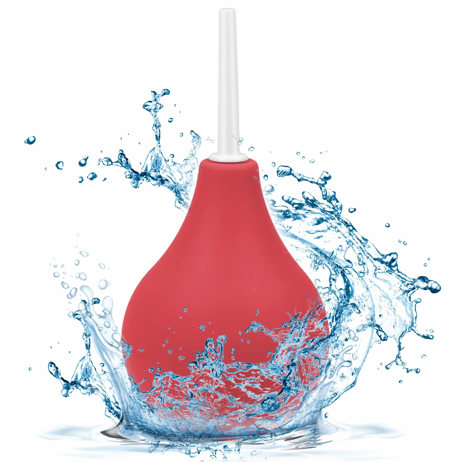 Clistere Pera Silicone per Uomini Donne, 224ML Kit Clistere a Bulbo, Doccia Anale Sicuro Comodo, Riutilizzabile Peretta Rettale Adulti per Pulizia Anale Morbida e Vaginale