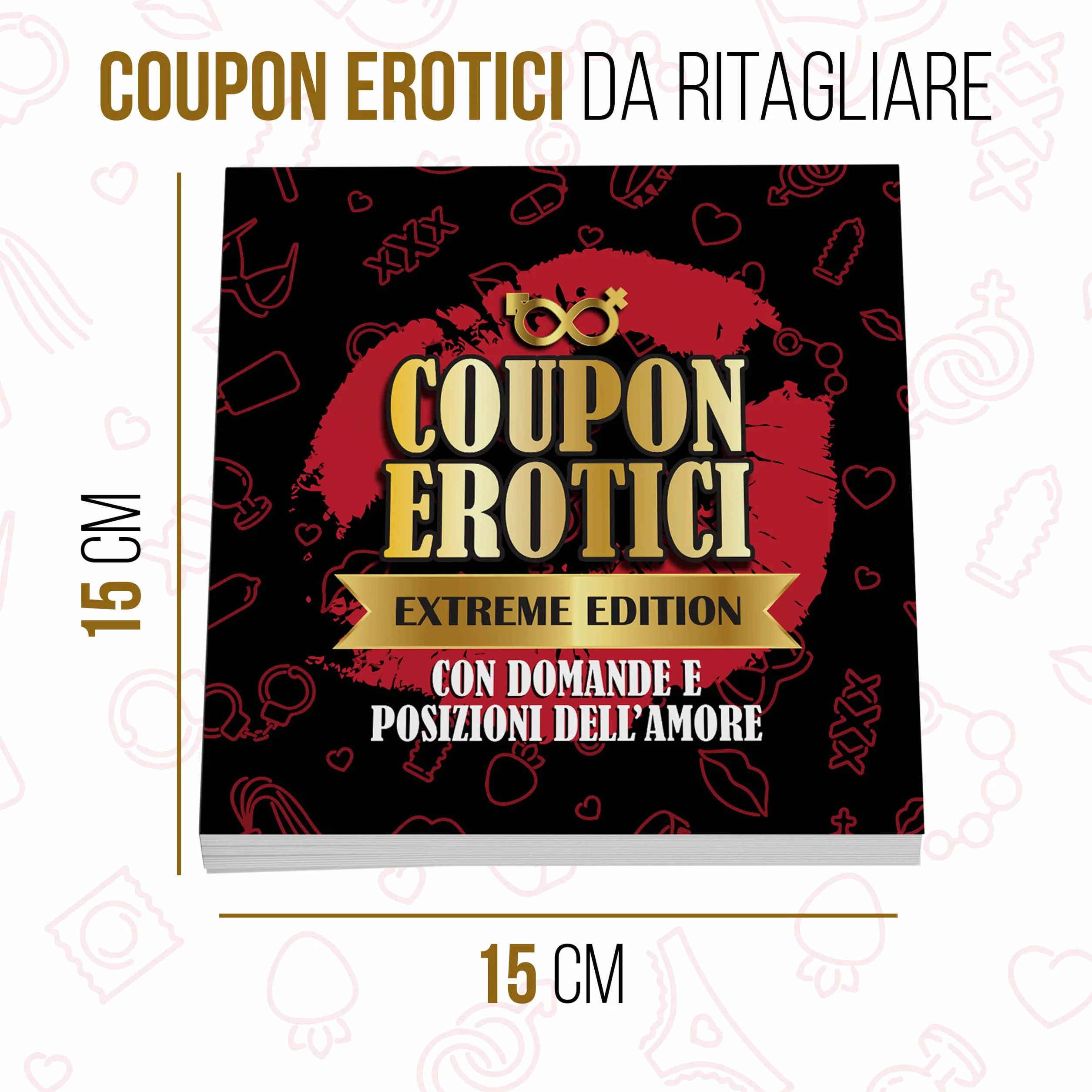 KAÏDENSÏ Idee Regalo San Valentino per Lui 2026-52 Coupon dell’Amore per Lui Lei